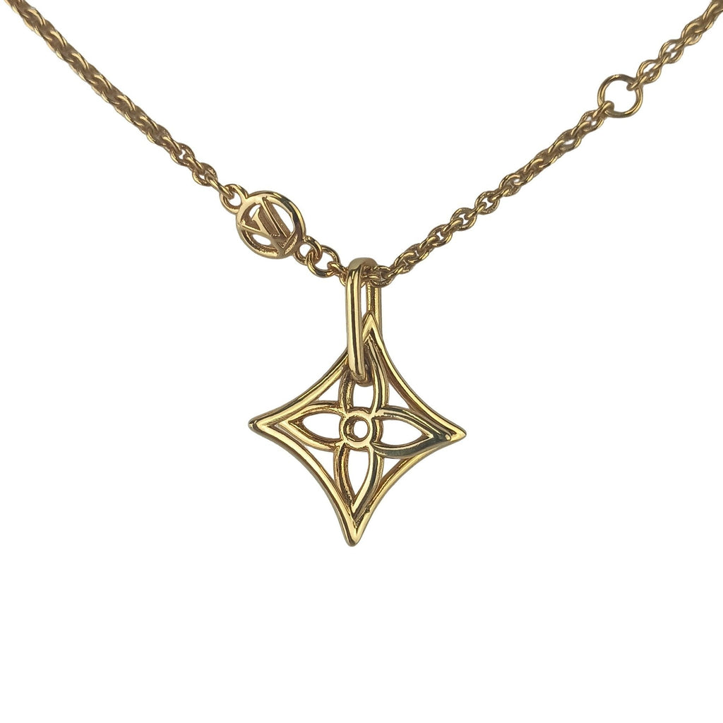 Pendant Necklace Gold Metal
