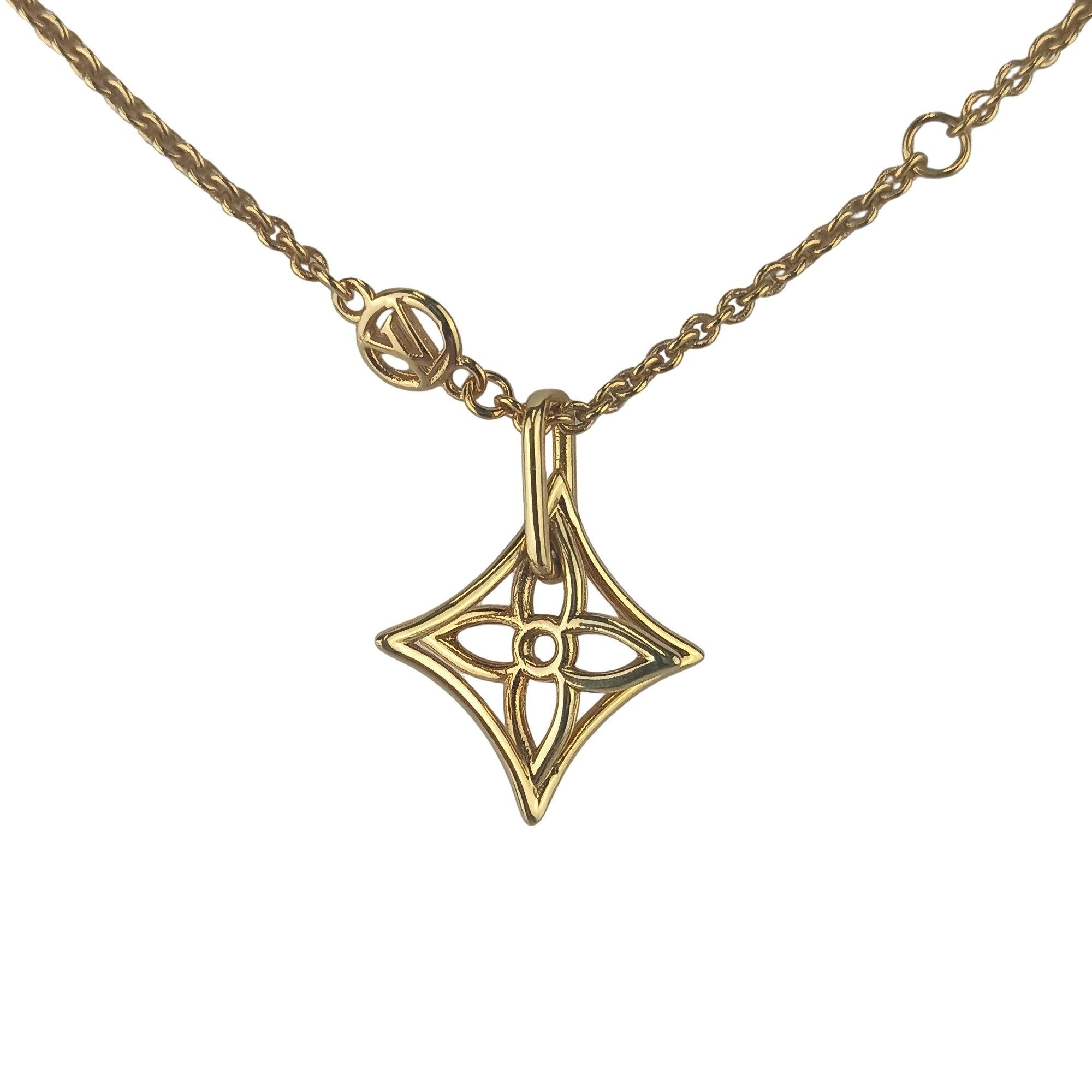 Pendant Necklace Gold Metal