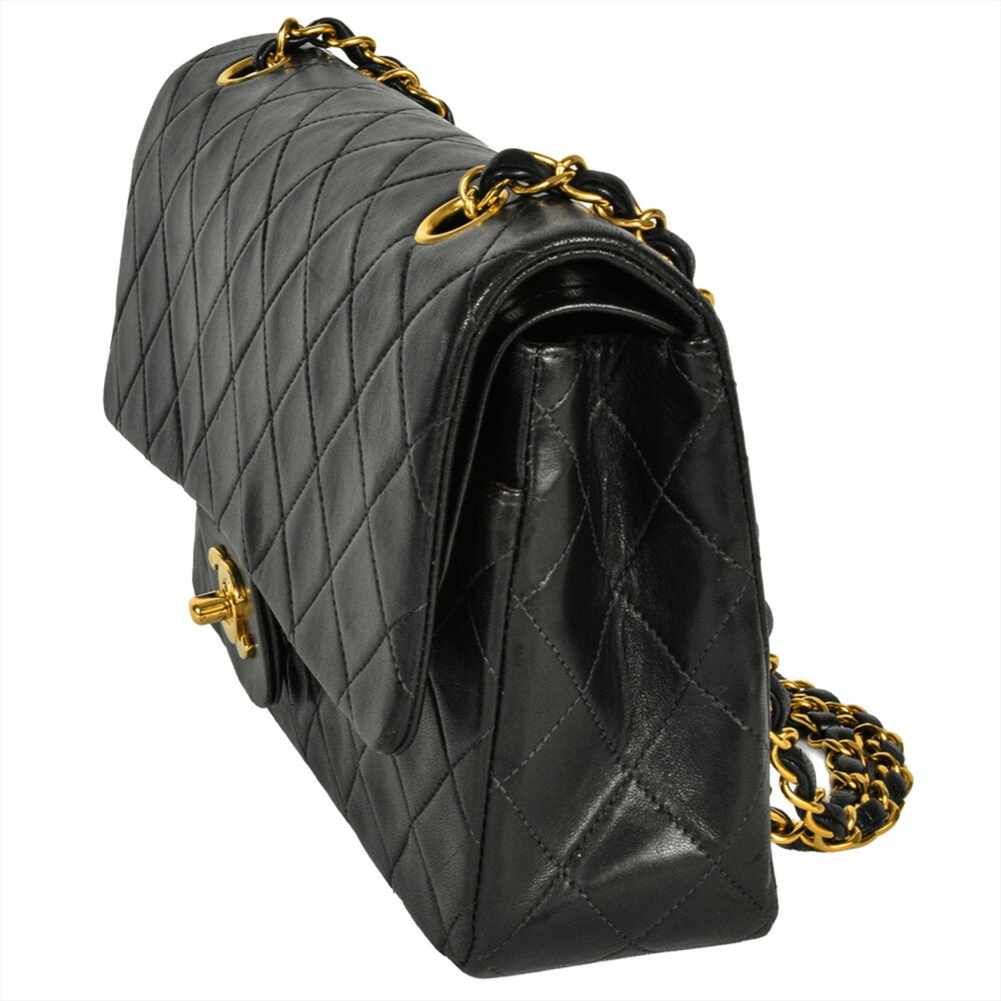 Vintage Classic Double Flap Bag Quilted Lambskin Medium