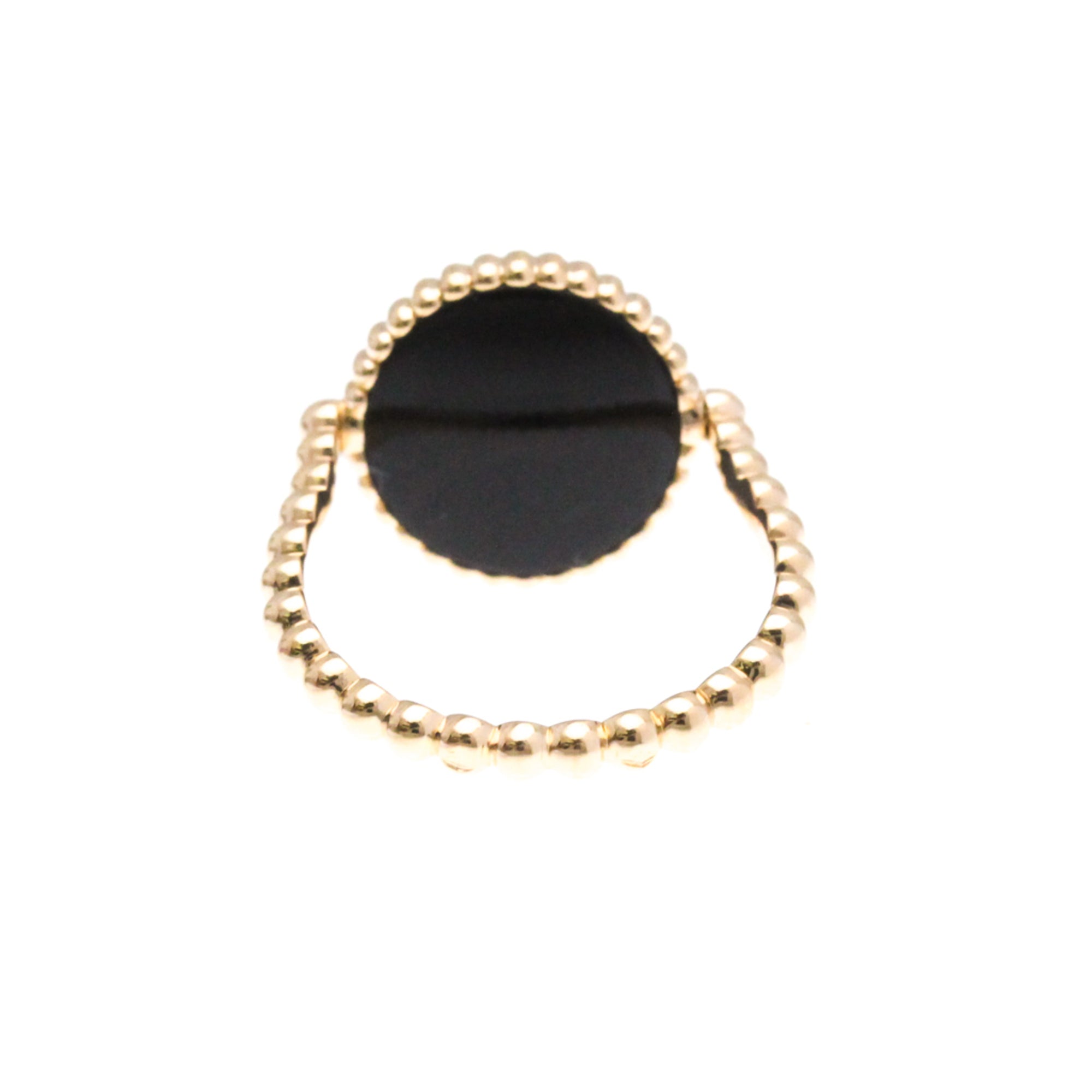 Rose Des Vents Ring 18K Rose Gold with Onyx