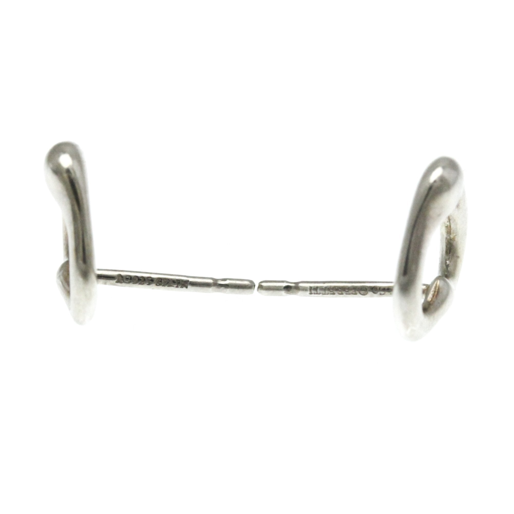 Open Heart Earrings Sterling Silver 11mm Sterling Silver