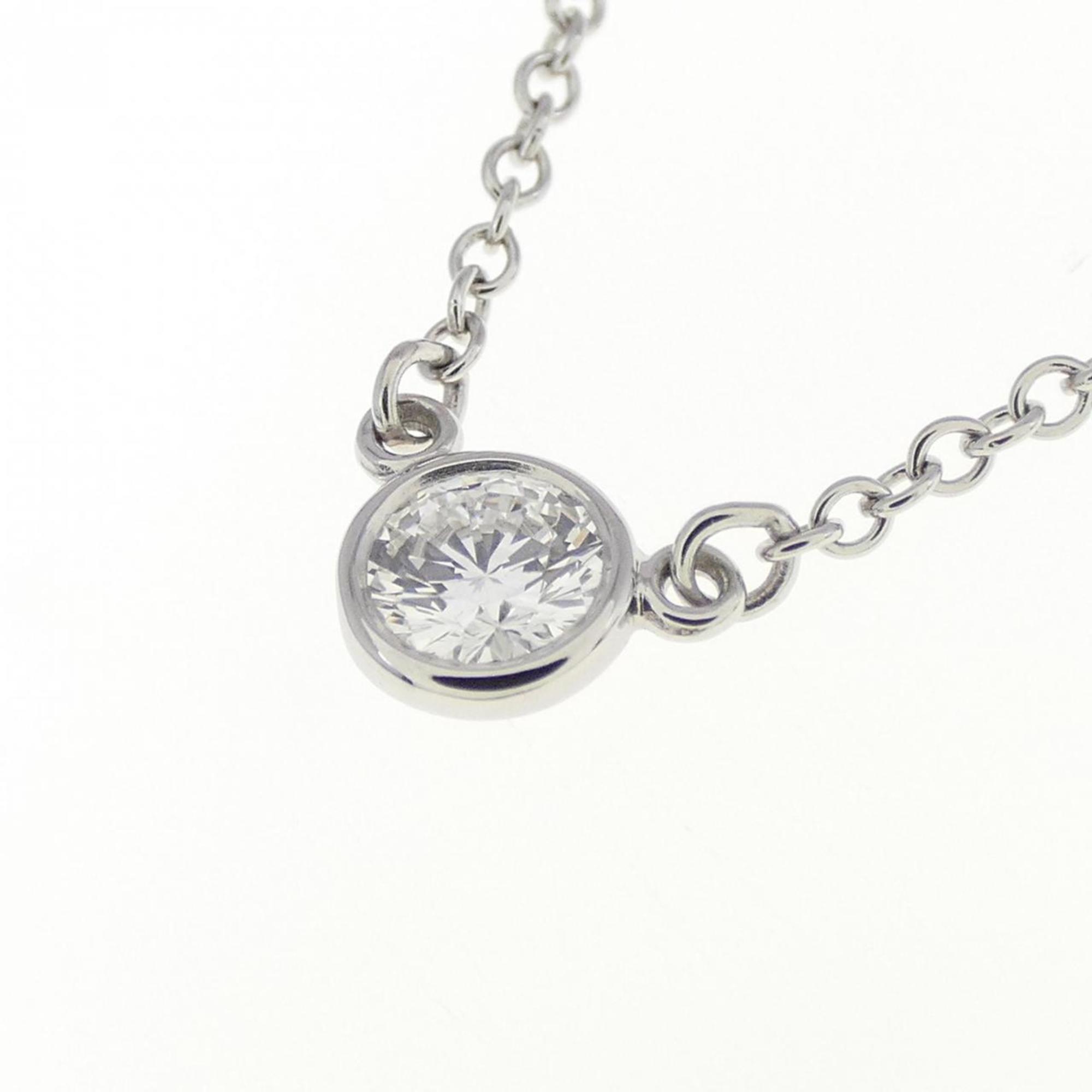 Elsa Peretti Diamonds By The Yard Pendant Necklace Platinum and Diamond