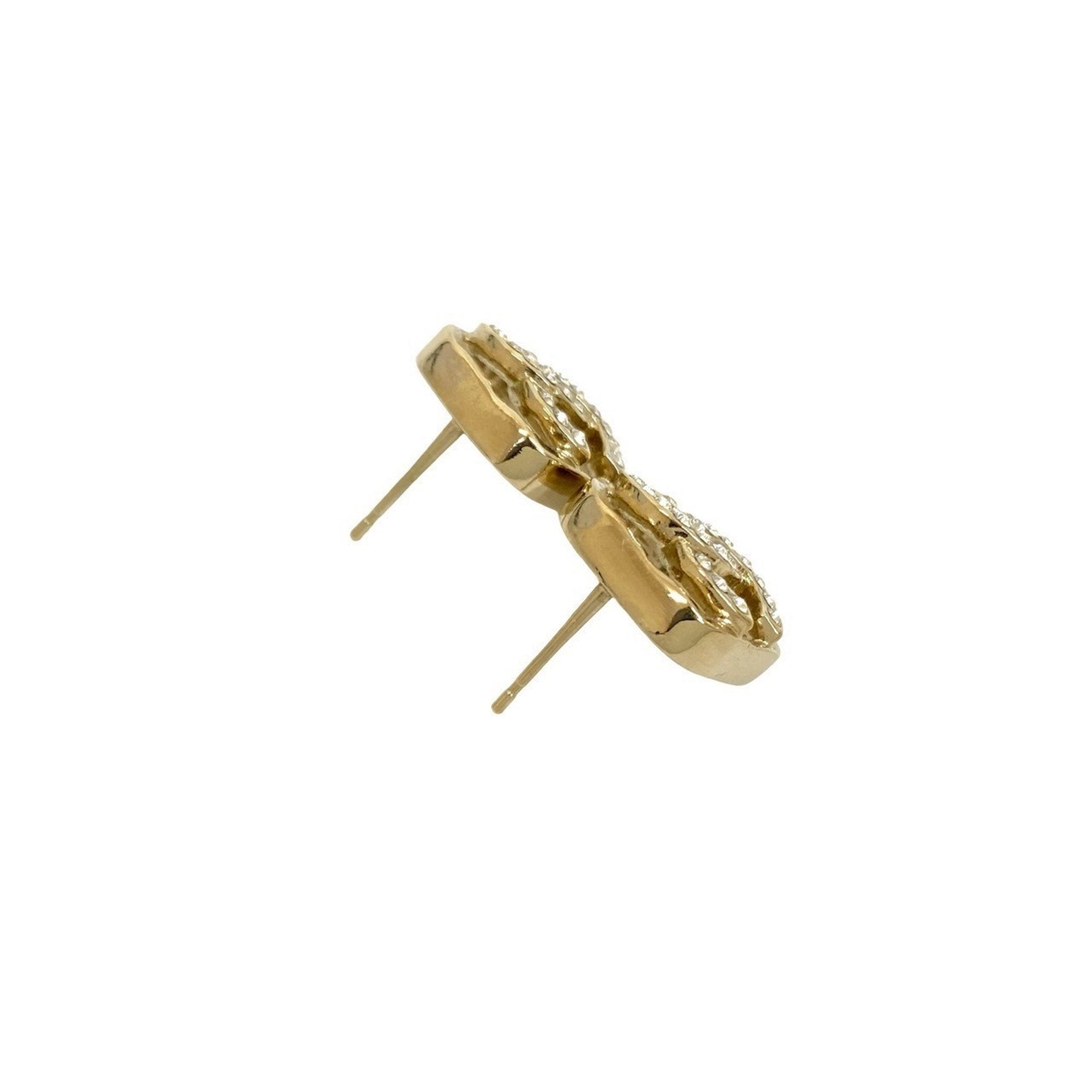 CC Logo Earrings Metal Gold-Tone Metal