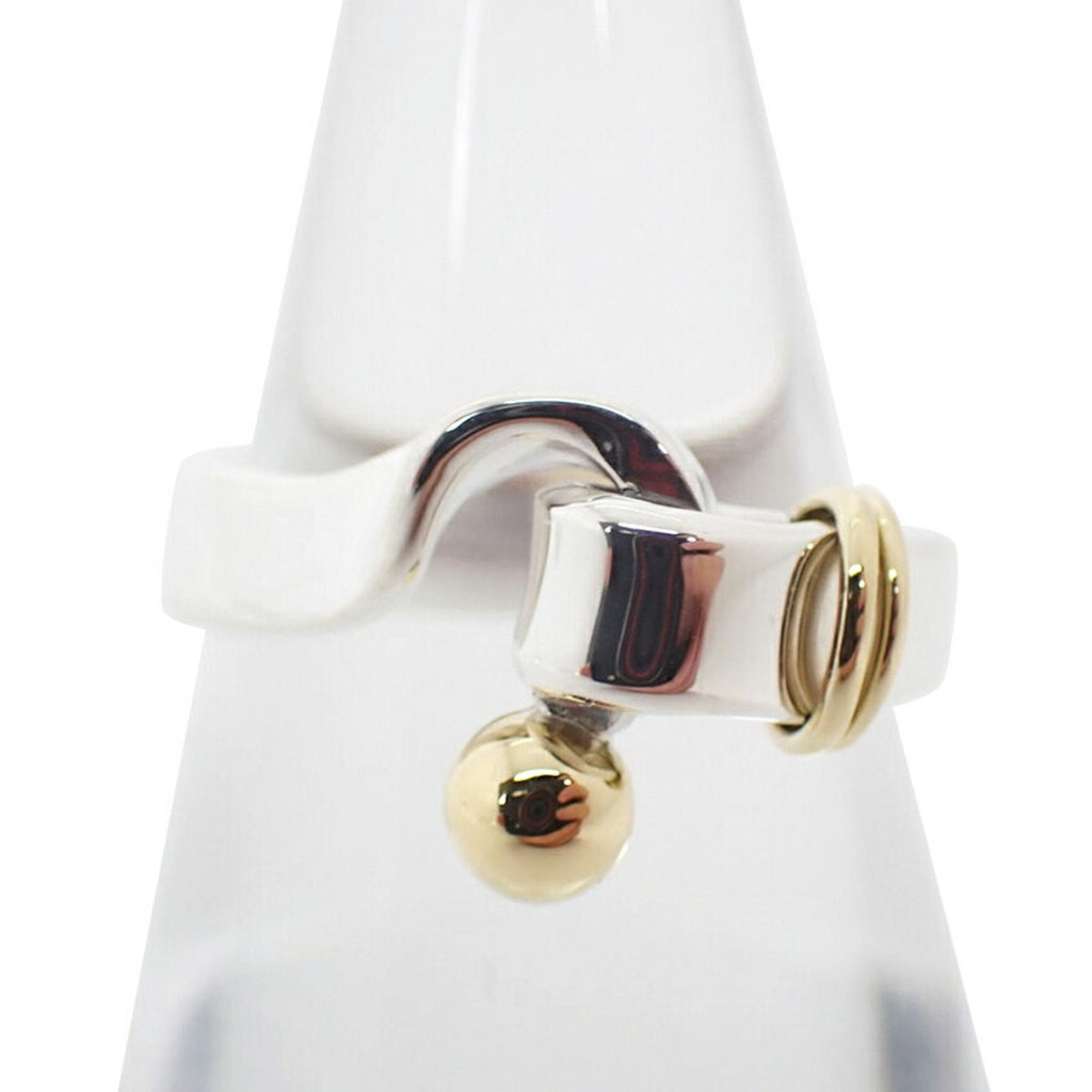 Band Ring Sterling Silver and 18K Yellow Gold