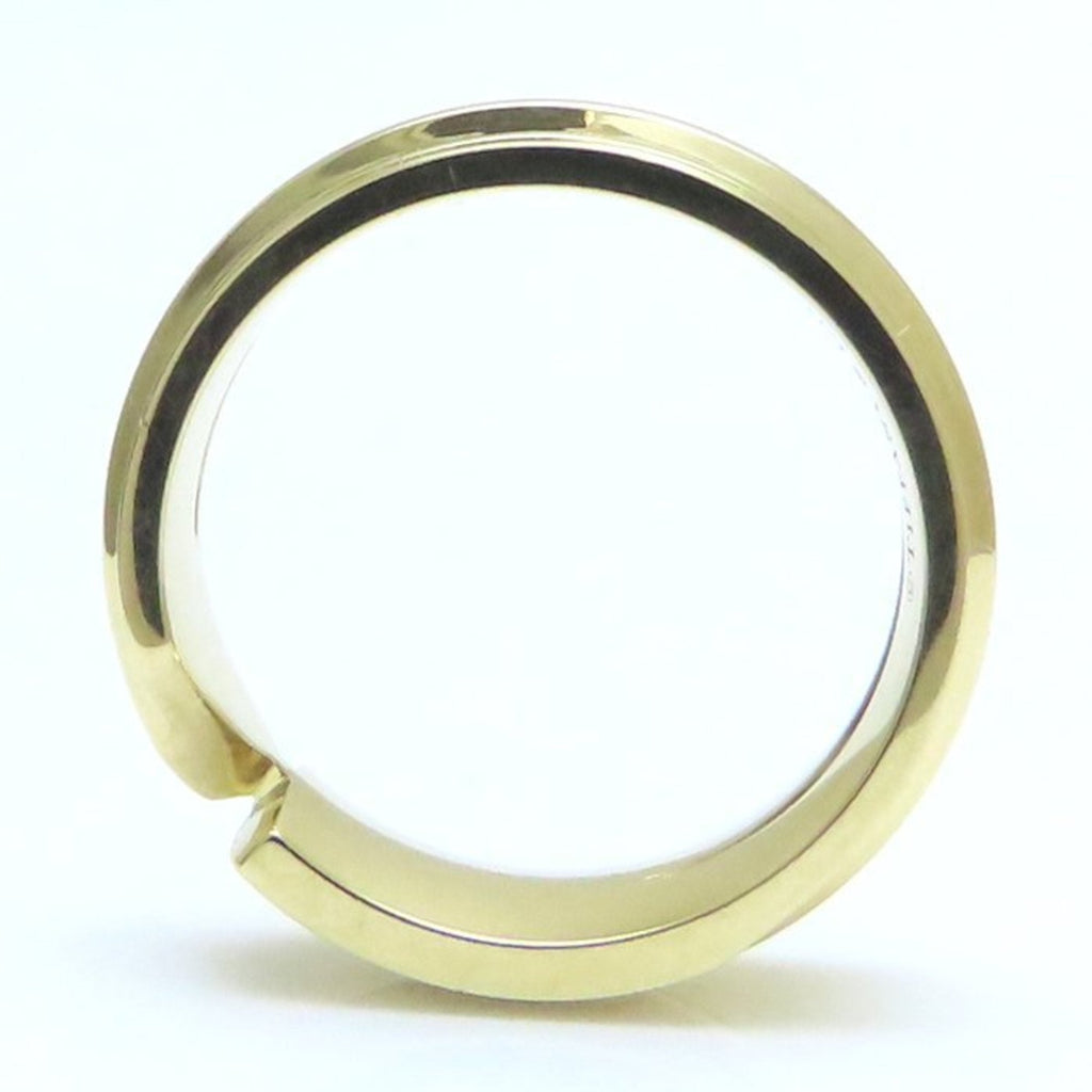 Band Ring 18K Yellow Gold with Diamond