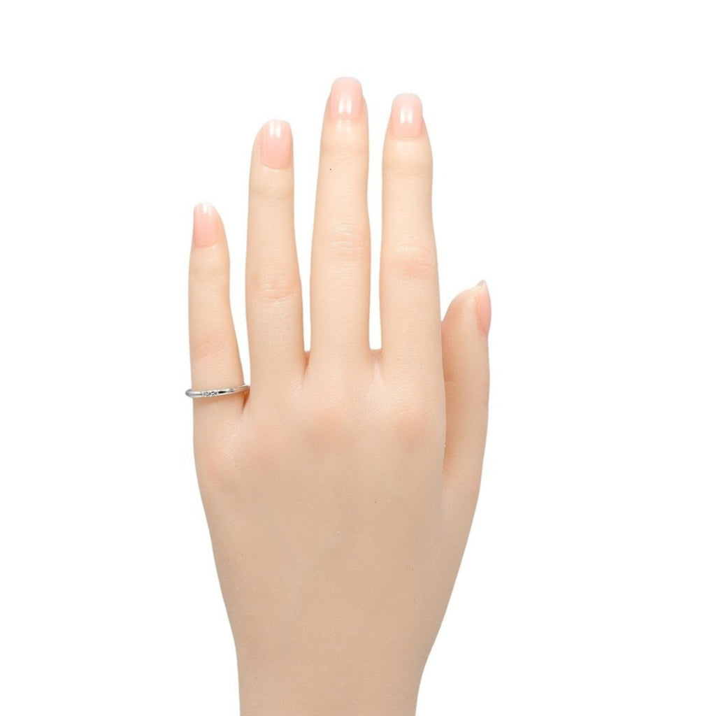 Band Ring Platinum with Diamond
