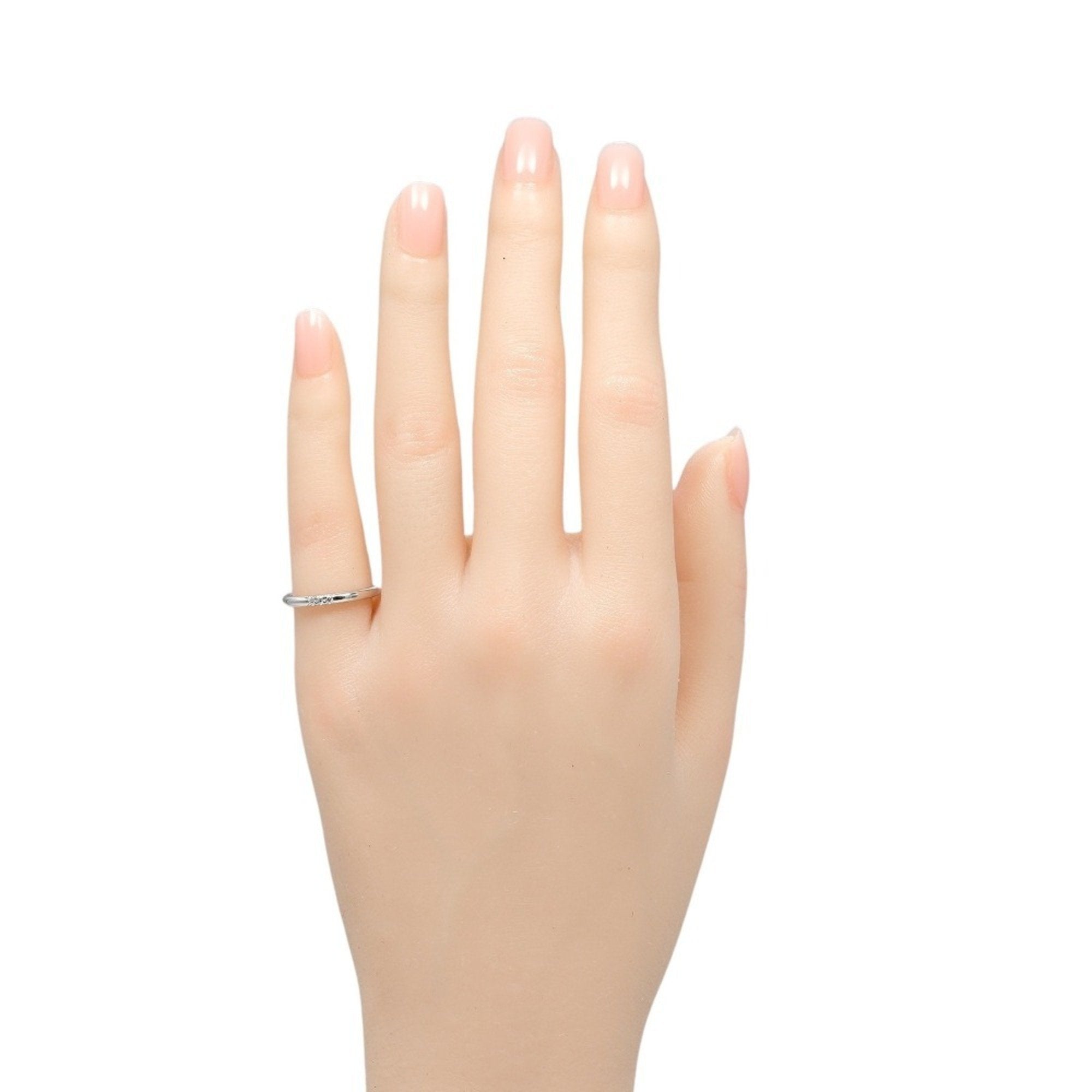 Band Ring Platinum with Diamond