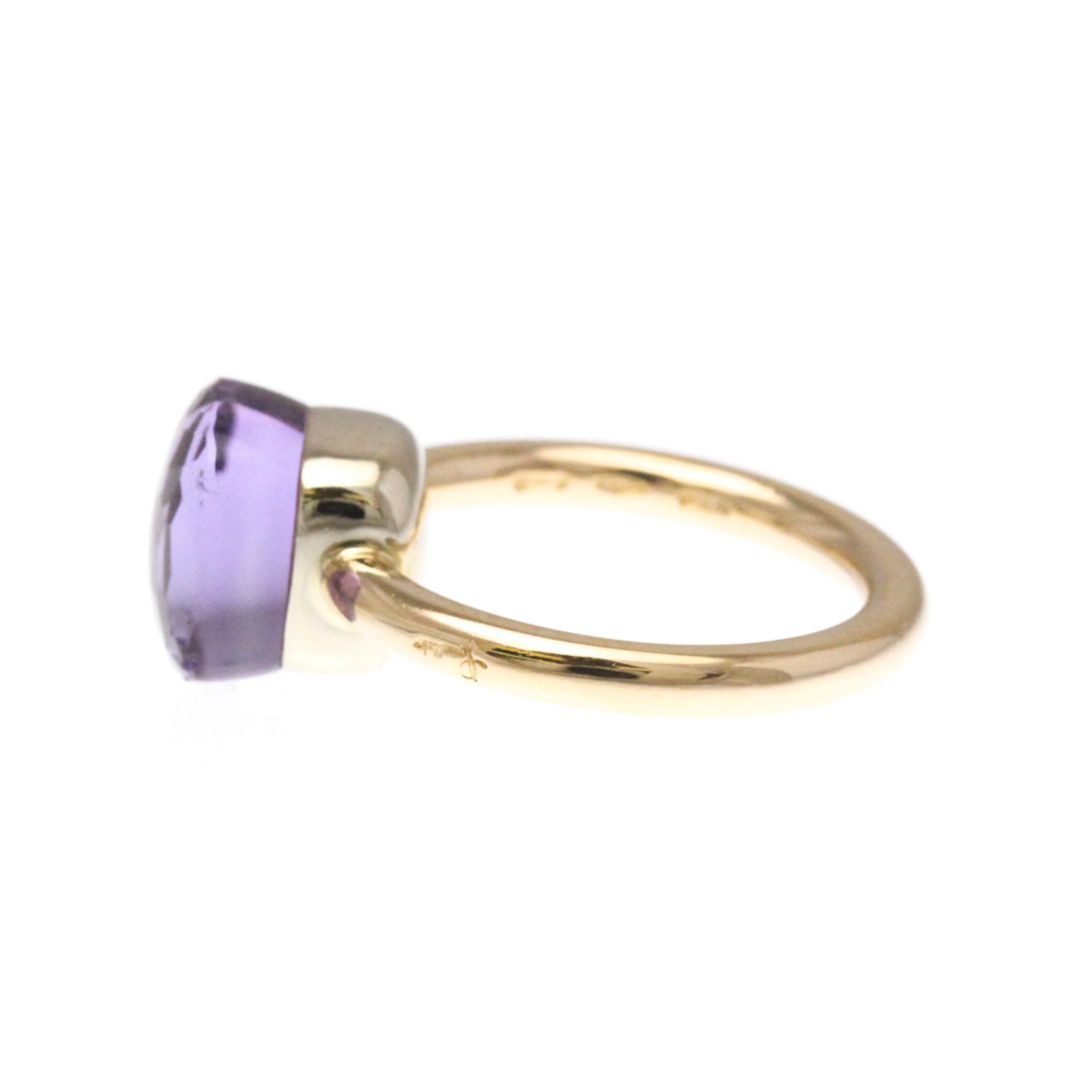 Band Ring 18K Rose Gold with Amethyst