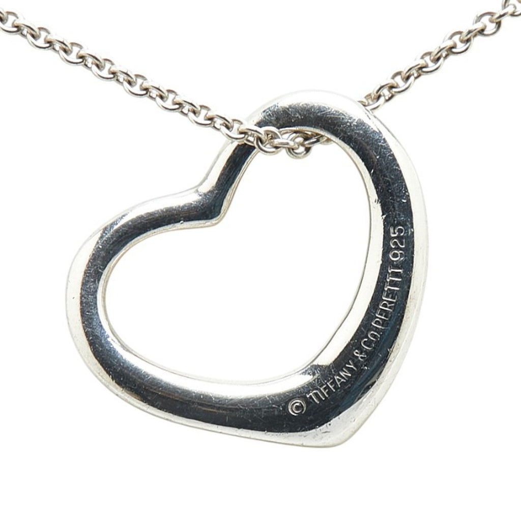 Heart Pendant Necklace Sterling Silver