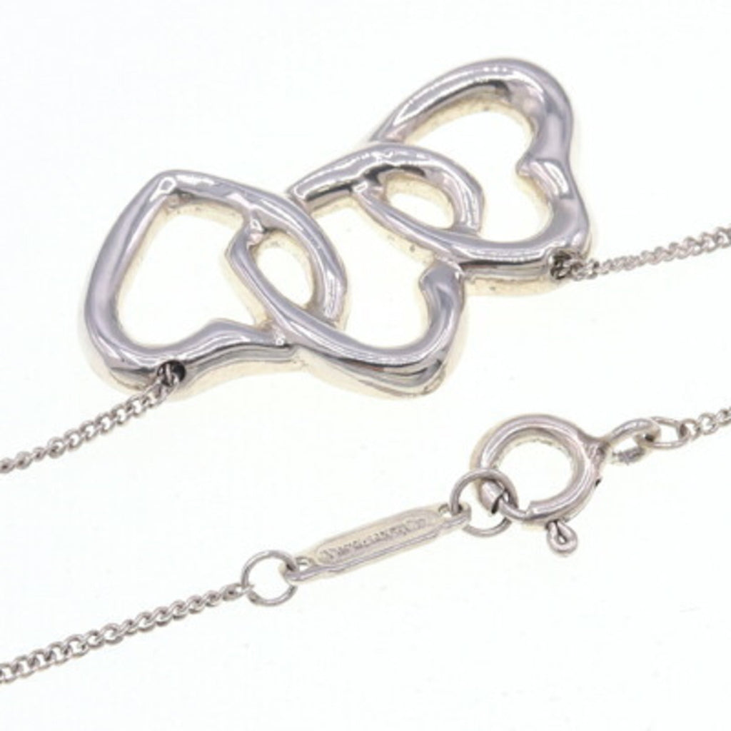 Triple Heart Pendant Necklace Sterling Silver