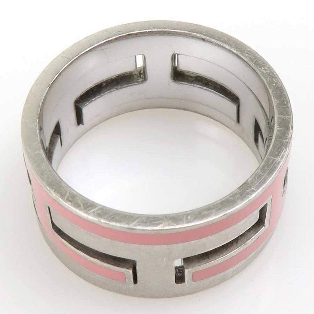 Band Ring Enamel and Sterling Silver