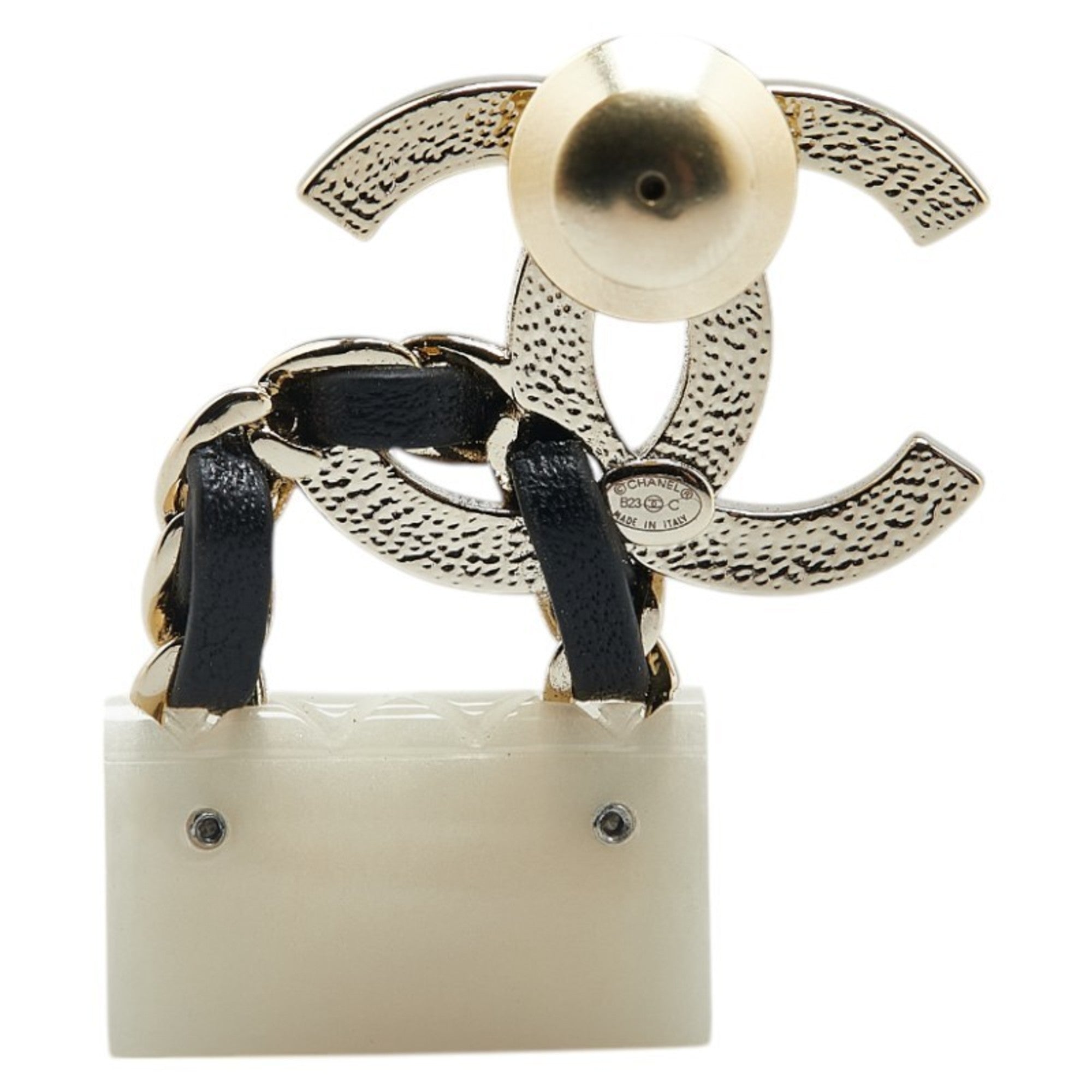 CC Logo Brooch Metal