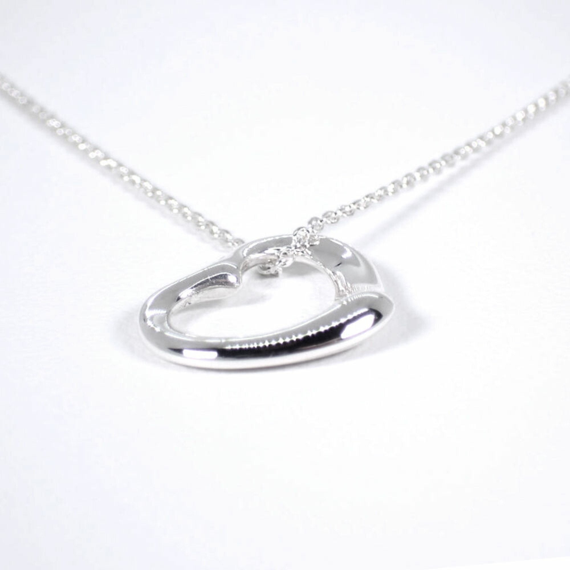 Heart Pendant Necklace Sterling Silver