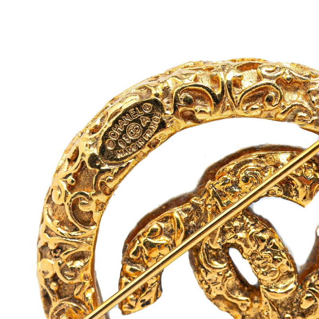 CC Logo Brooch Metal