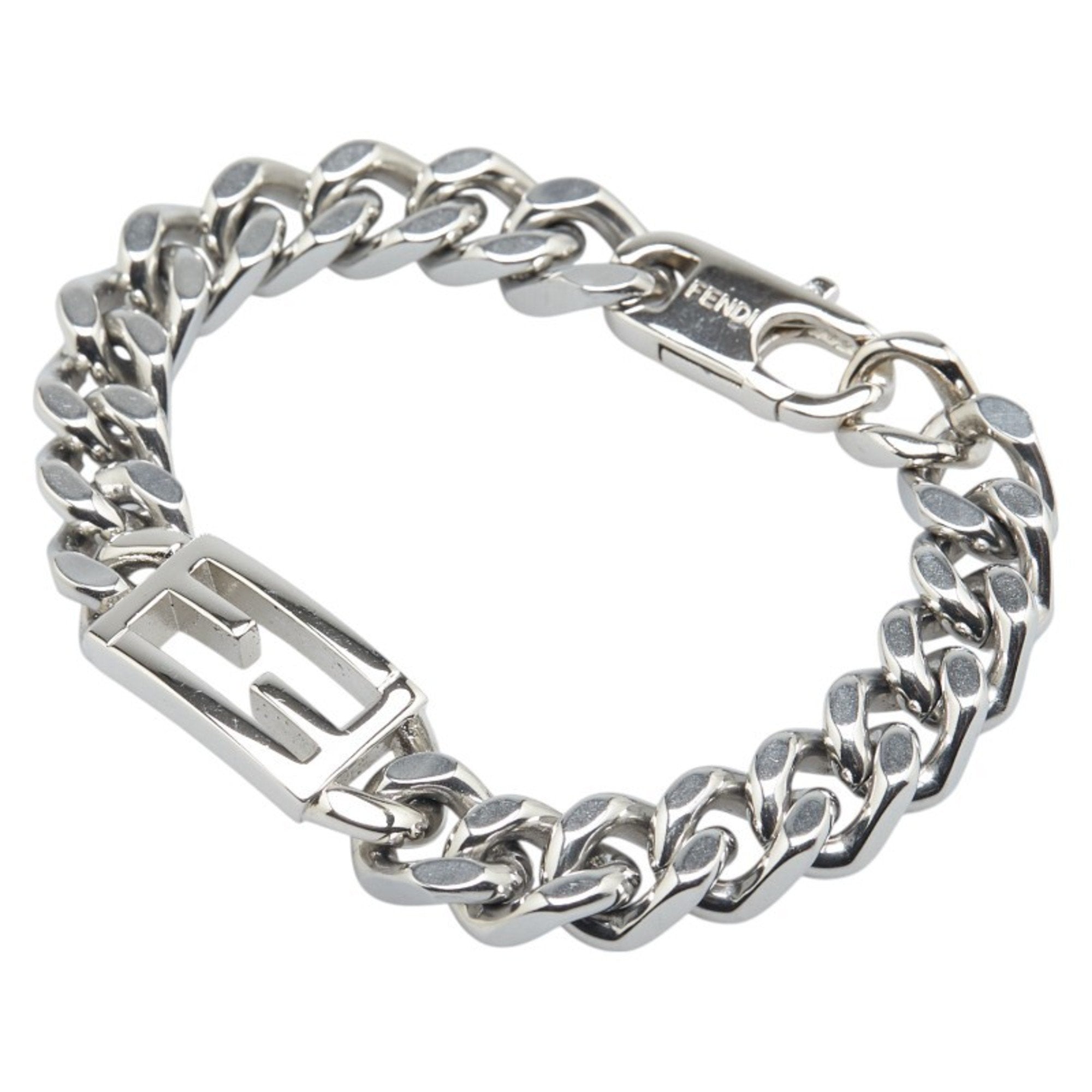 Baguette Chain Bracelet Sterling Silver