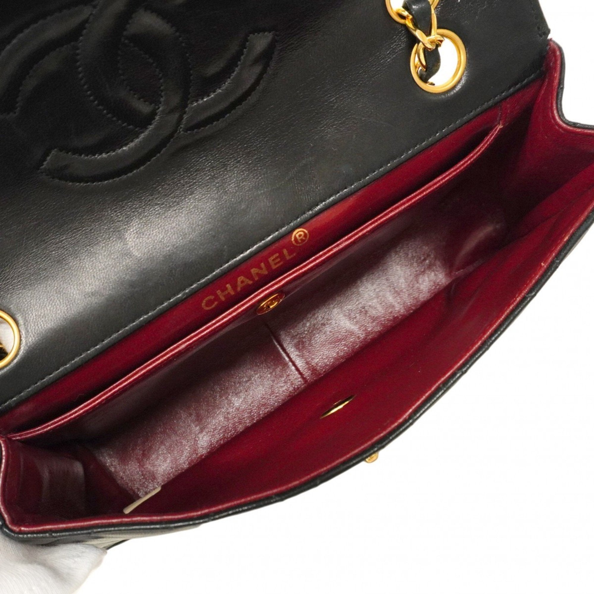 Vintage CC Chain Flap Bag Quilted Lambskin Medium