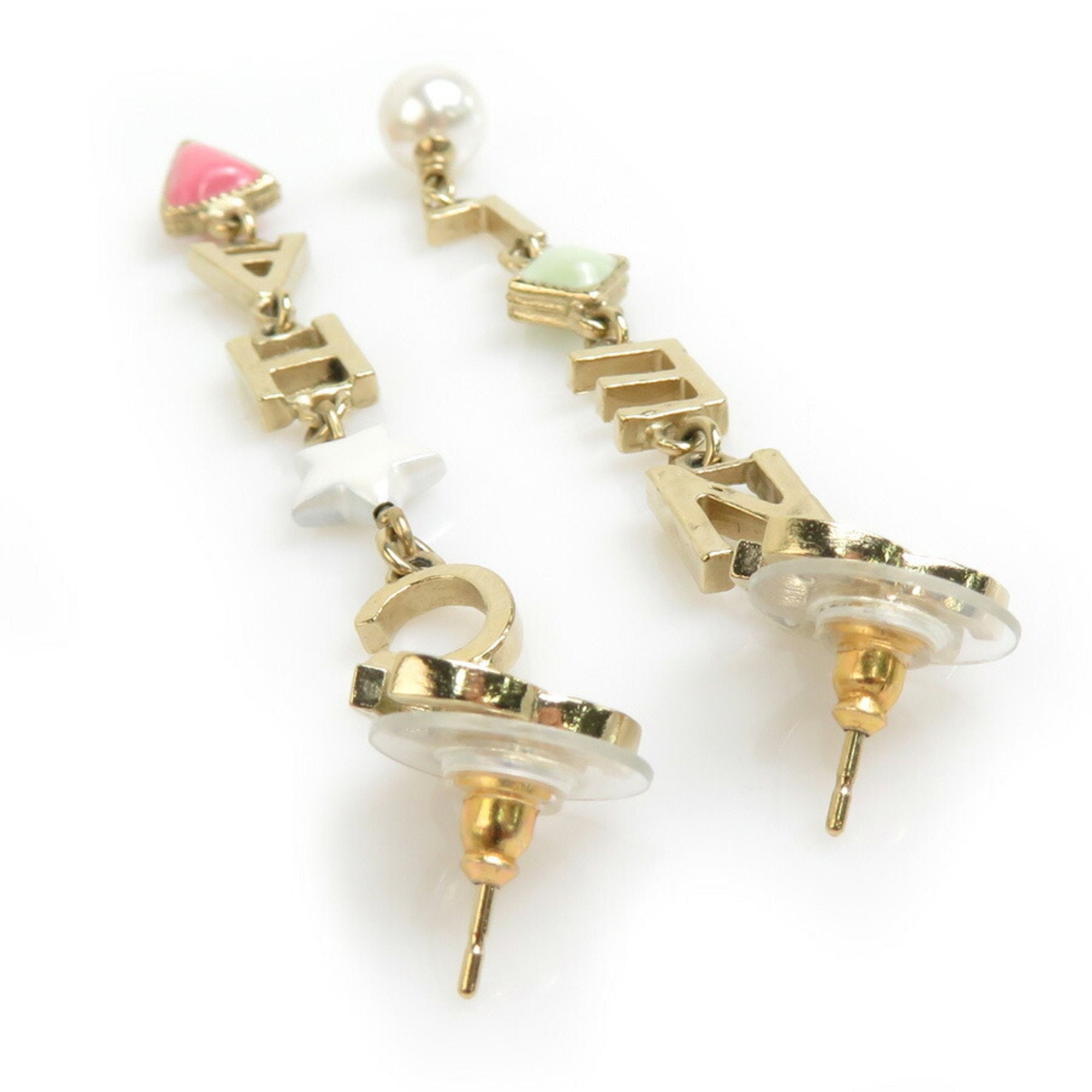 CC Logo Earrings Gold-Tone Metal Gold-Tone Metal
