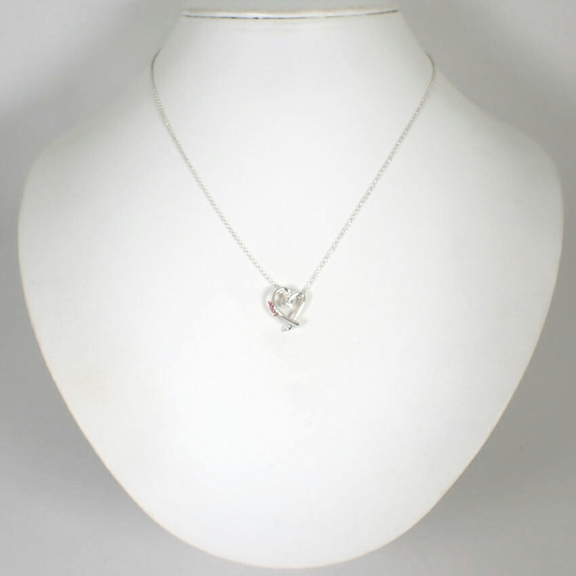Loving Heart Love Pendant Necklace Sterling Silver