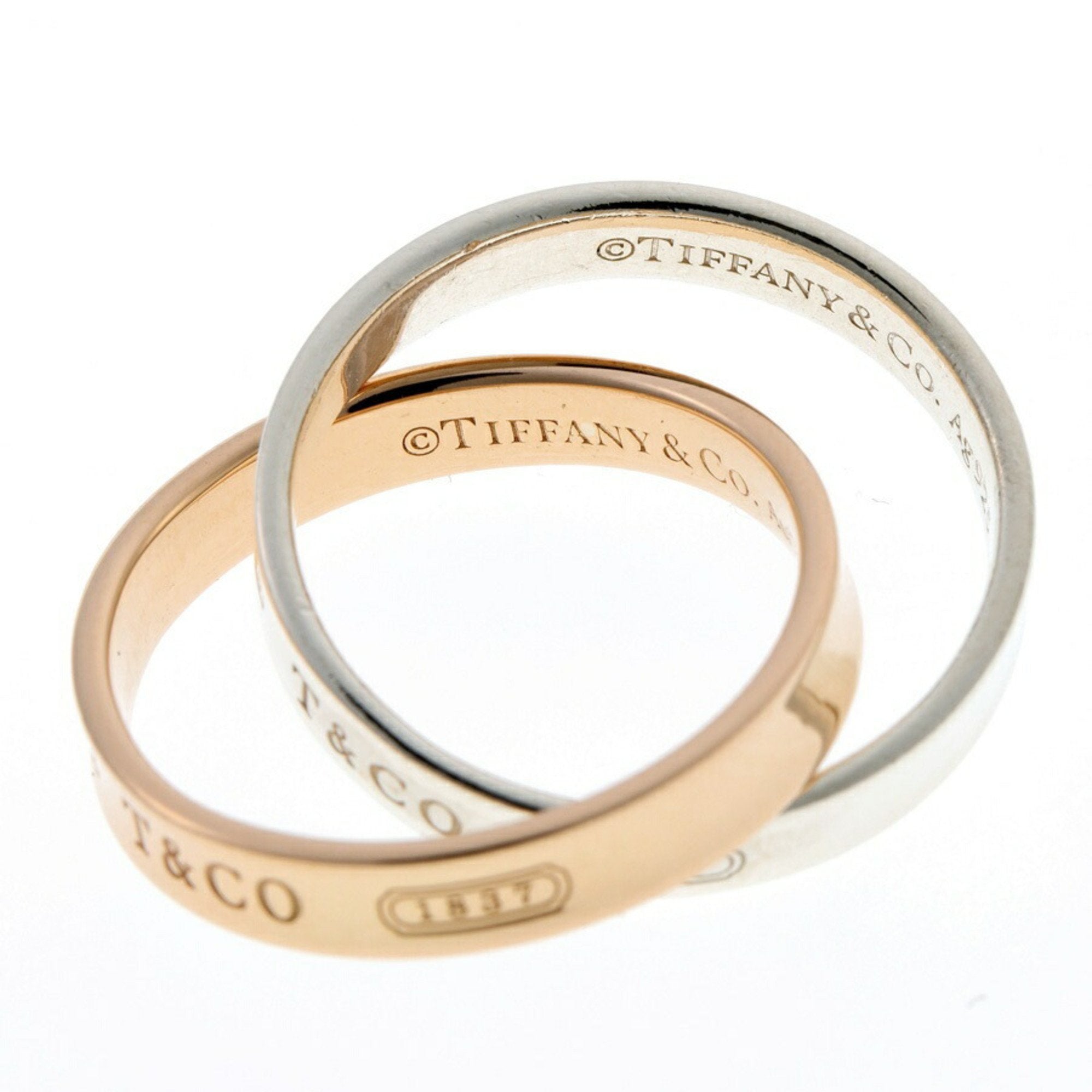 Band Ring 18K Rose Gold and Sterling Silver