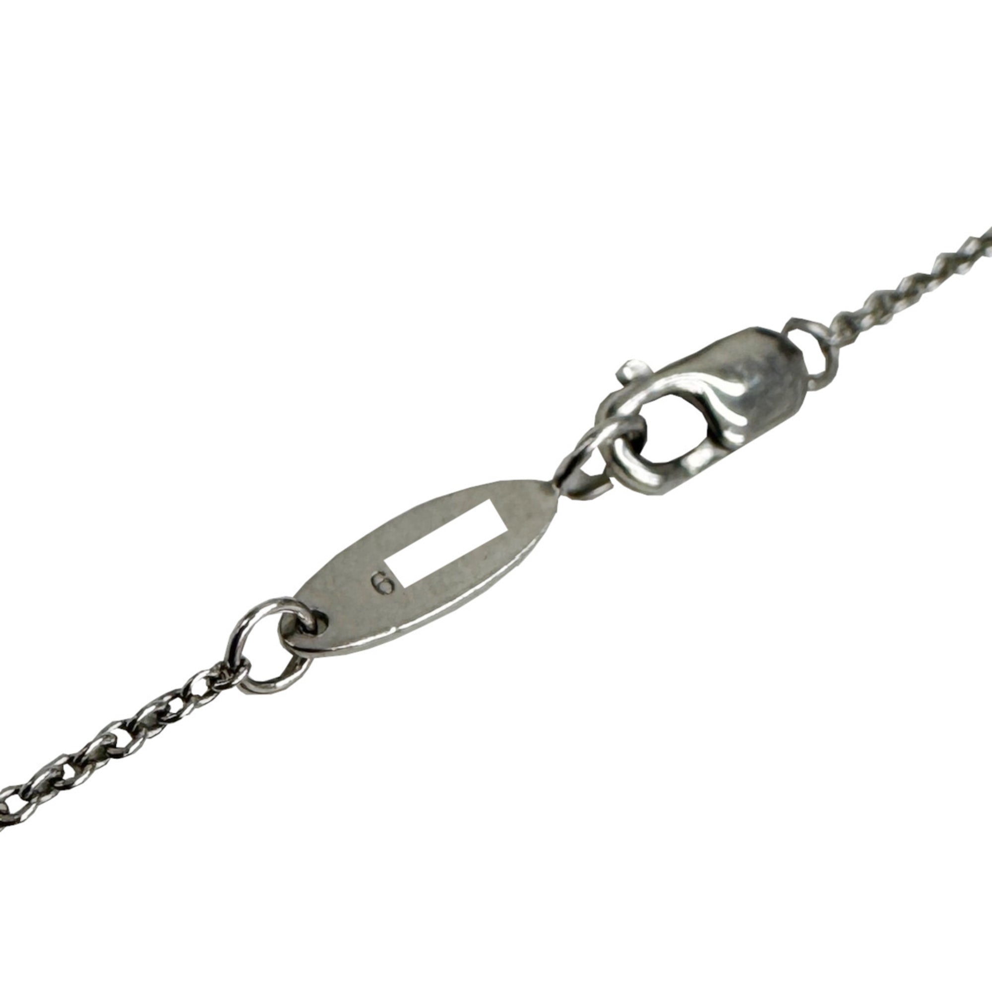 Loop Pendant Necklace Platinum Medium with Diamond
