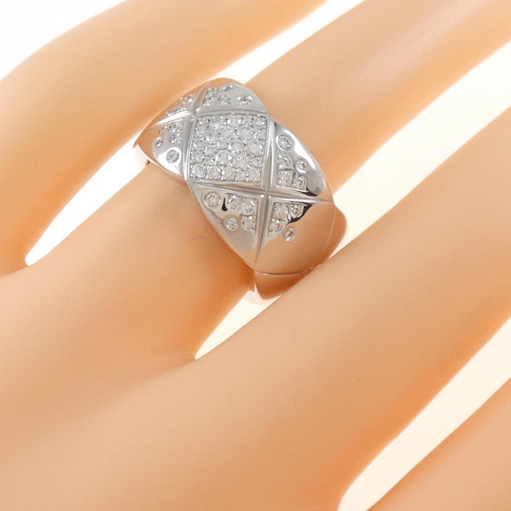 Coco Crush Ring 18K White Gold Large