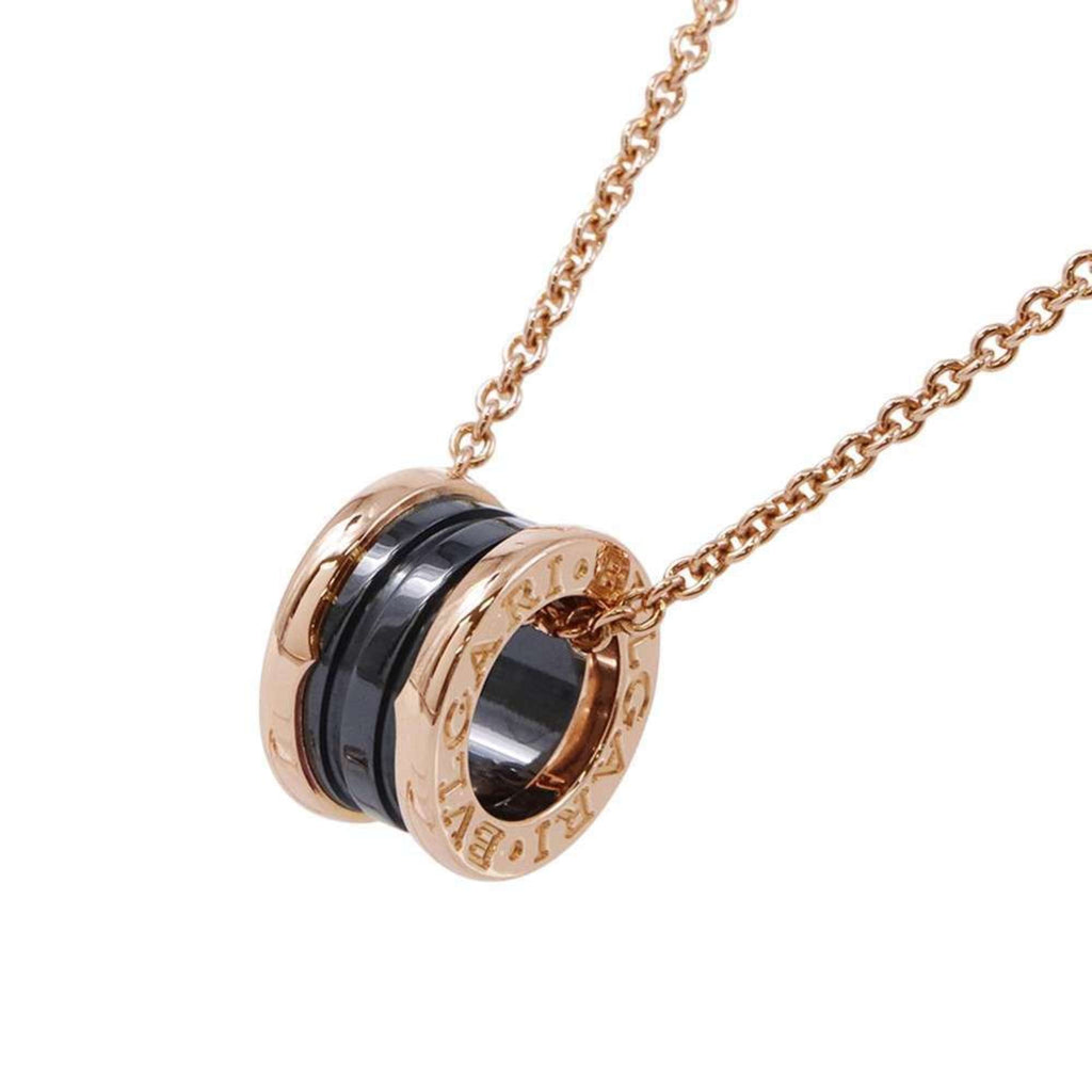B.Zero1 Pendant Necklace Ceramic and 18K Rose Gold