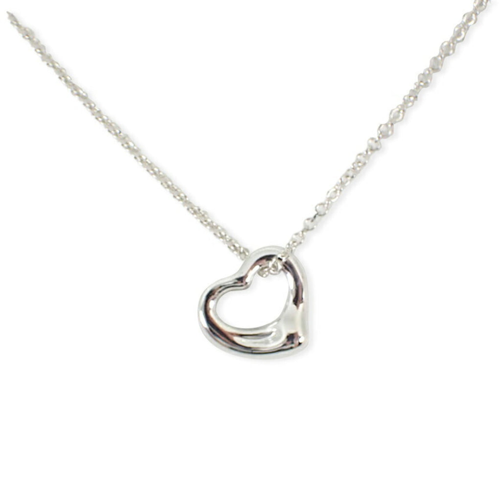 Heart Pendant Necklace Sterling Silver