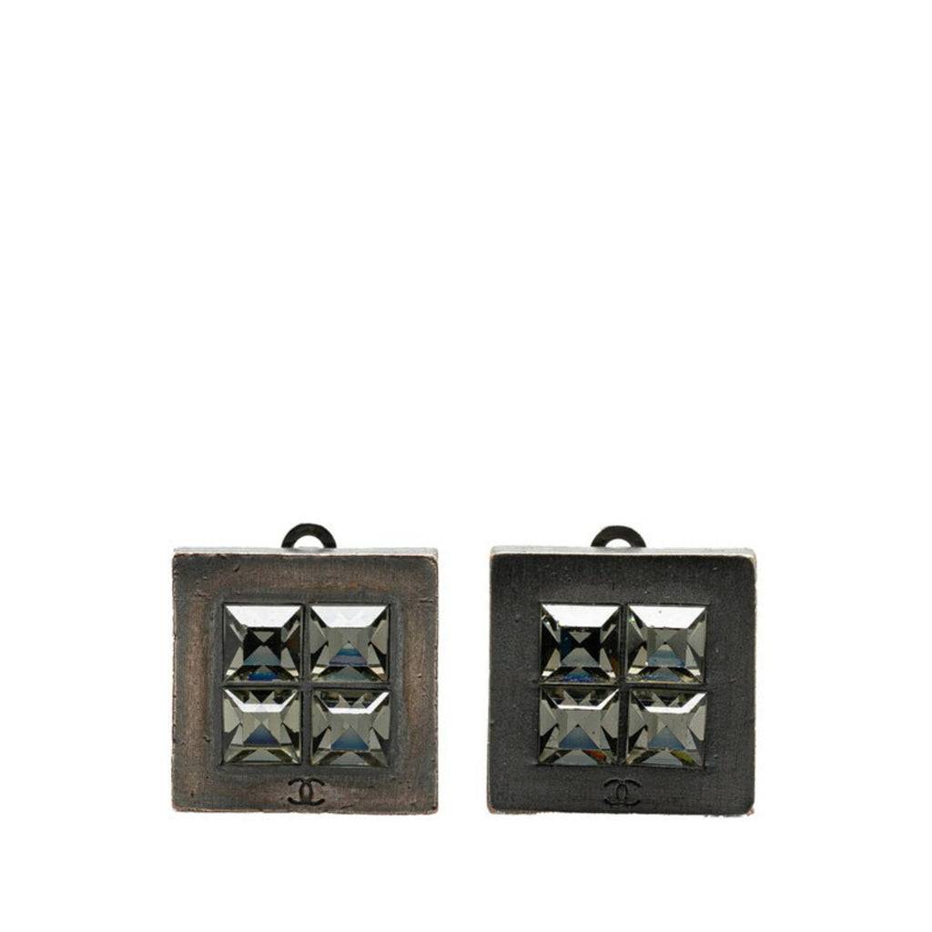 CC Logo Clip-On Earrings Metal
