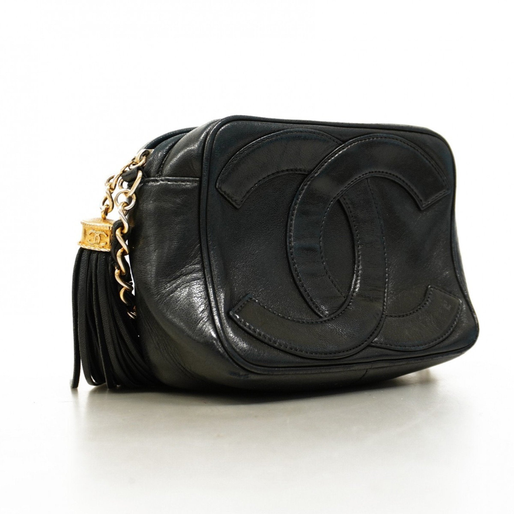 Vintage CC Tassel Camera Bag Lambskin Mini