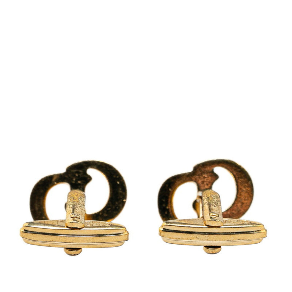 CD Cufflinks Black and Gold Bracelet