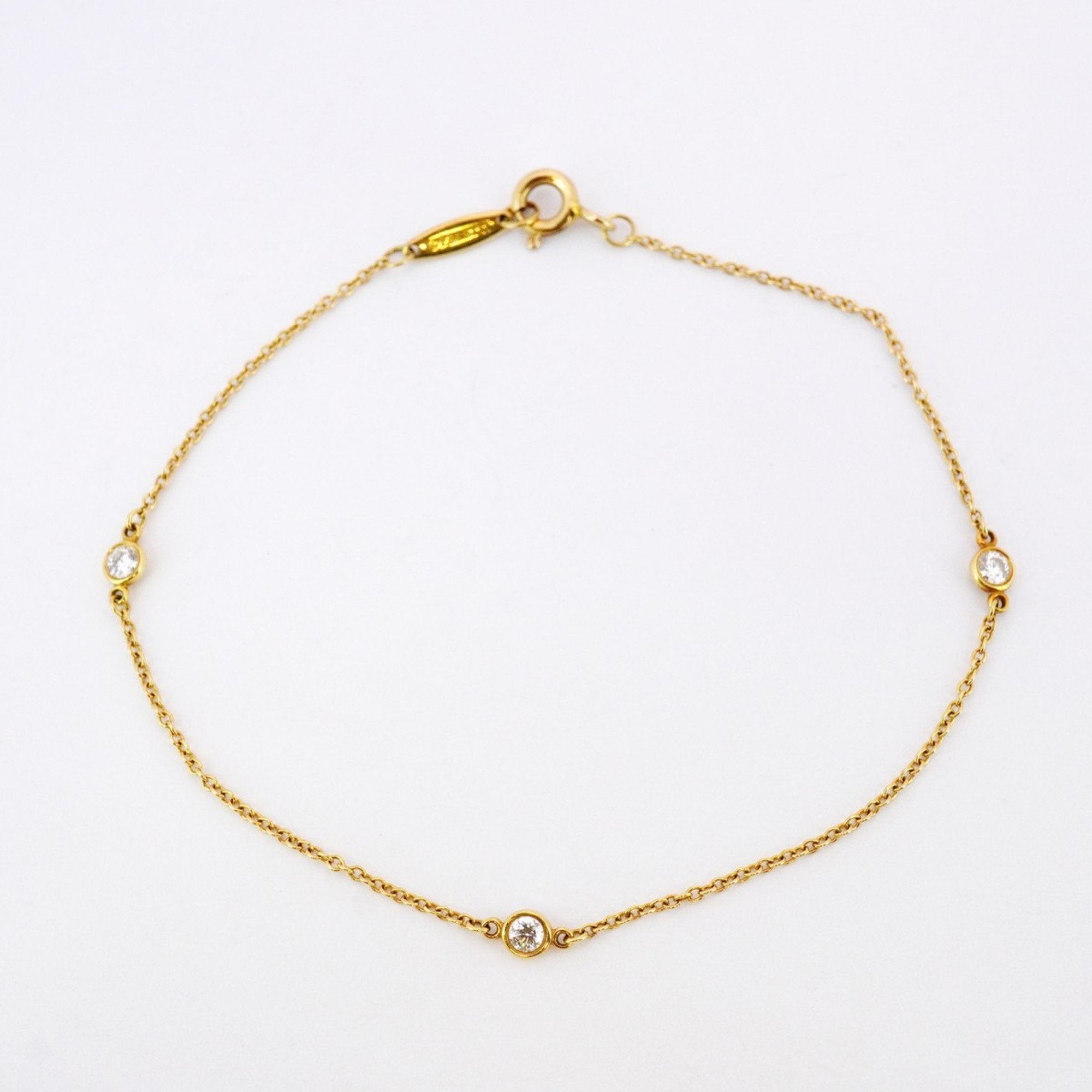 Elsa Peretti Diamonds By The Yard Pendant Necklace 18K Yellow Gold and Diamond