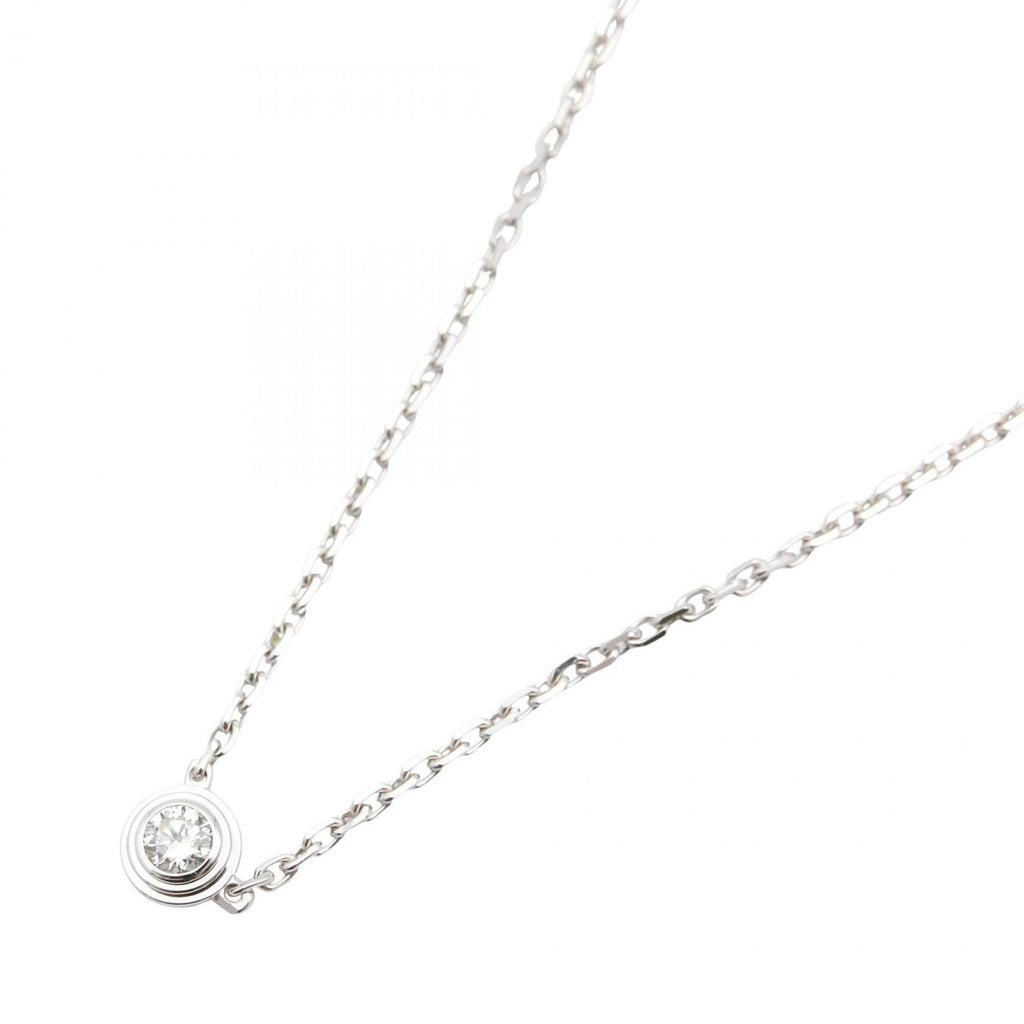 Amour Pendant Necklace 18K White Gold with Diamonds