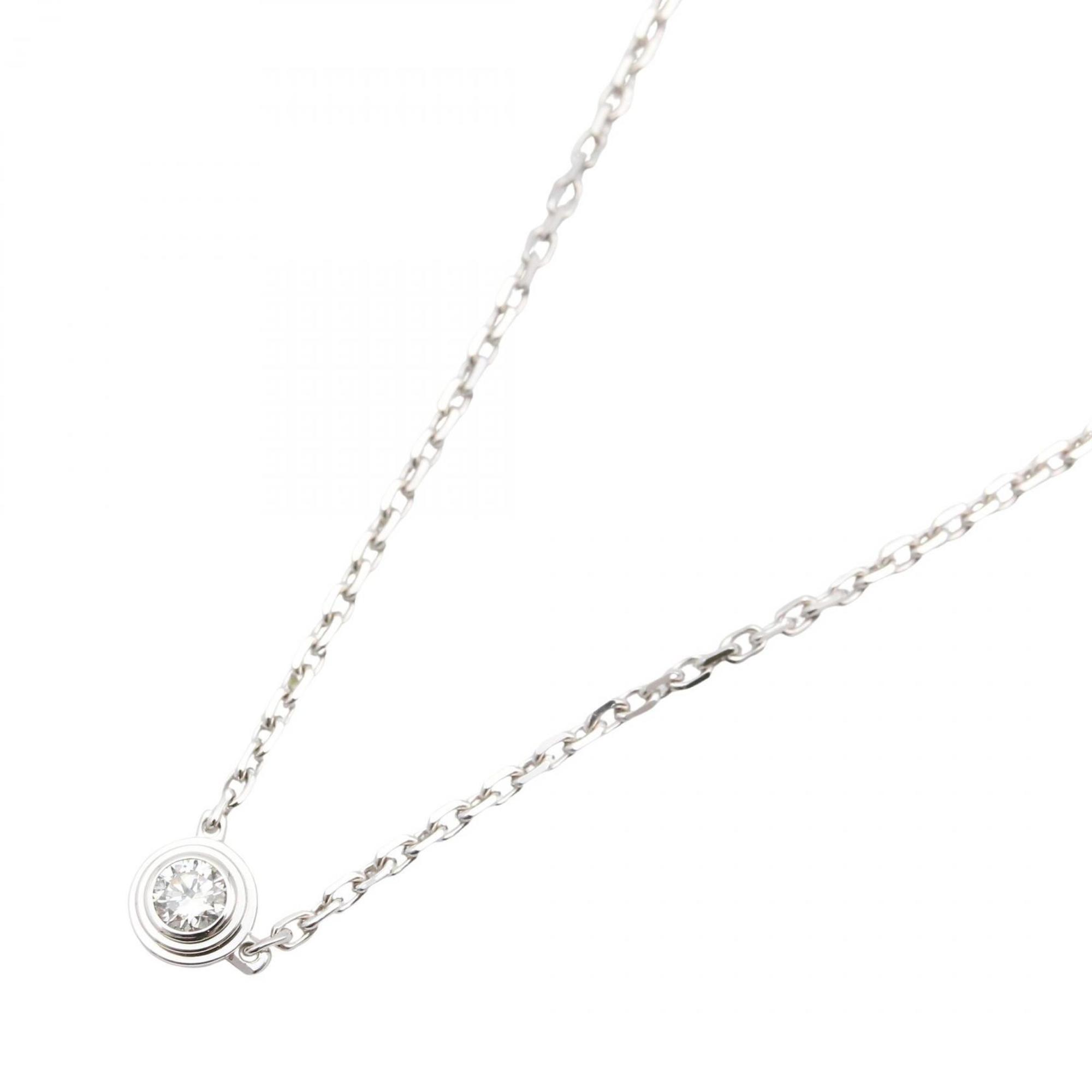 Amour Pendant Necklace 18K White Gold with Diamonds
