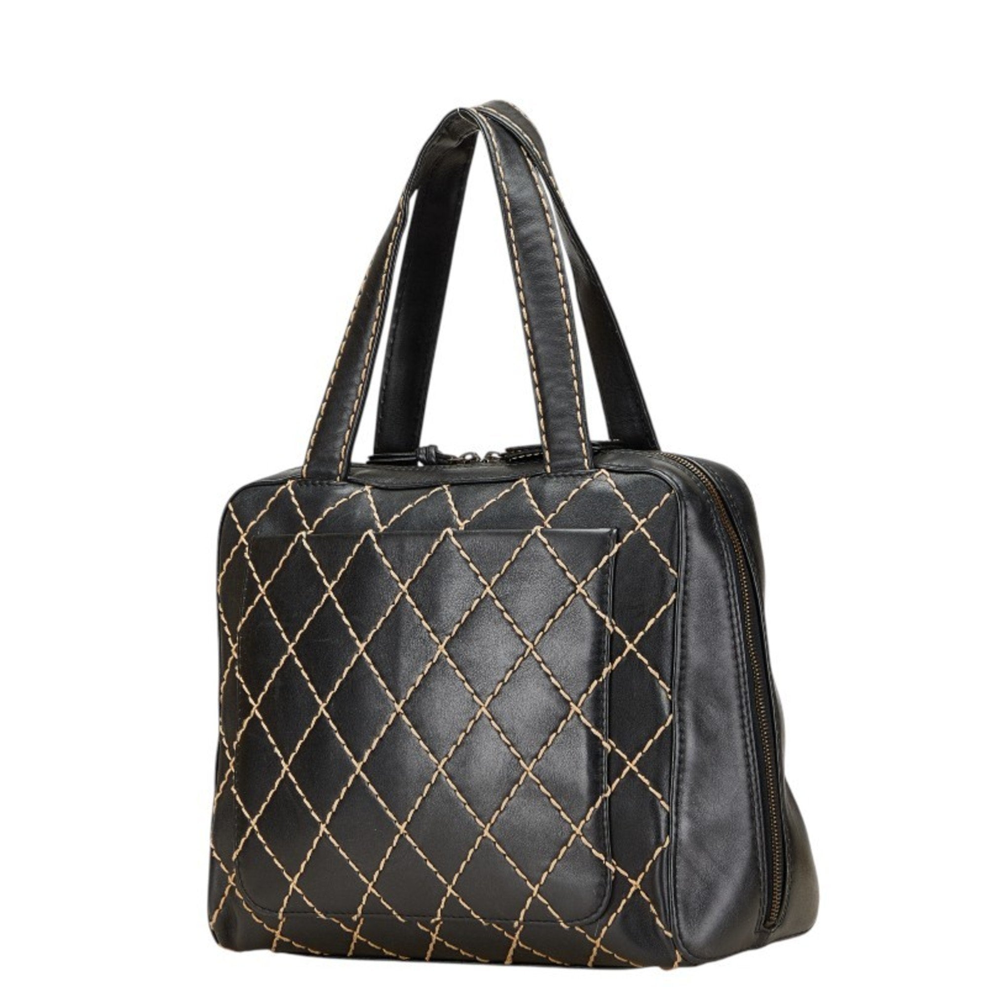 Surpique Boston Bag Quilted Leather Large