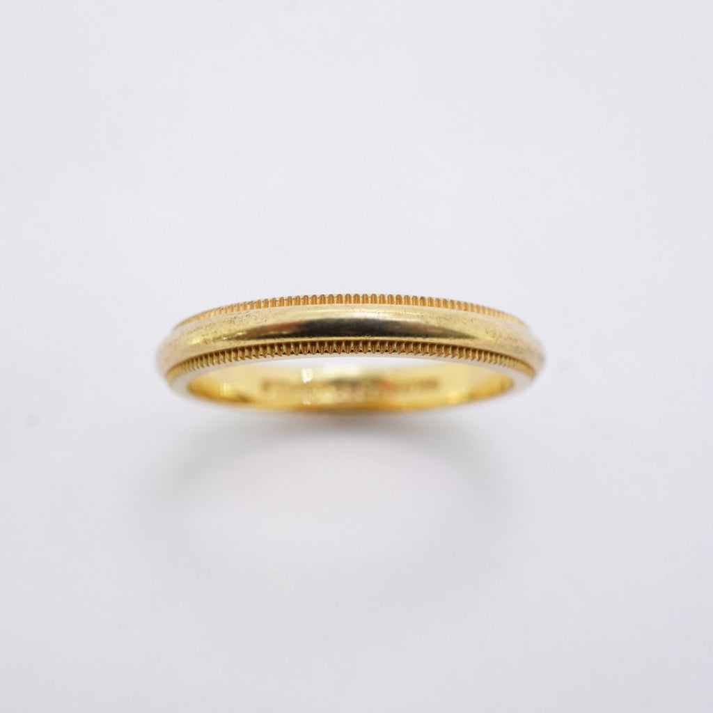 Milgrain Ring 18K Yellow Gold