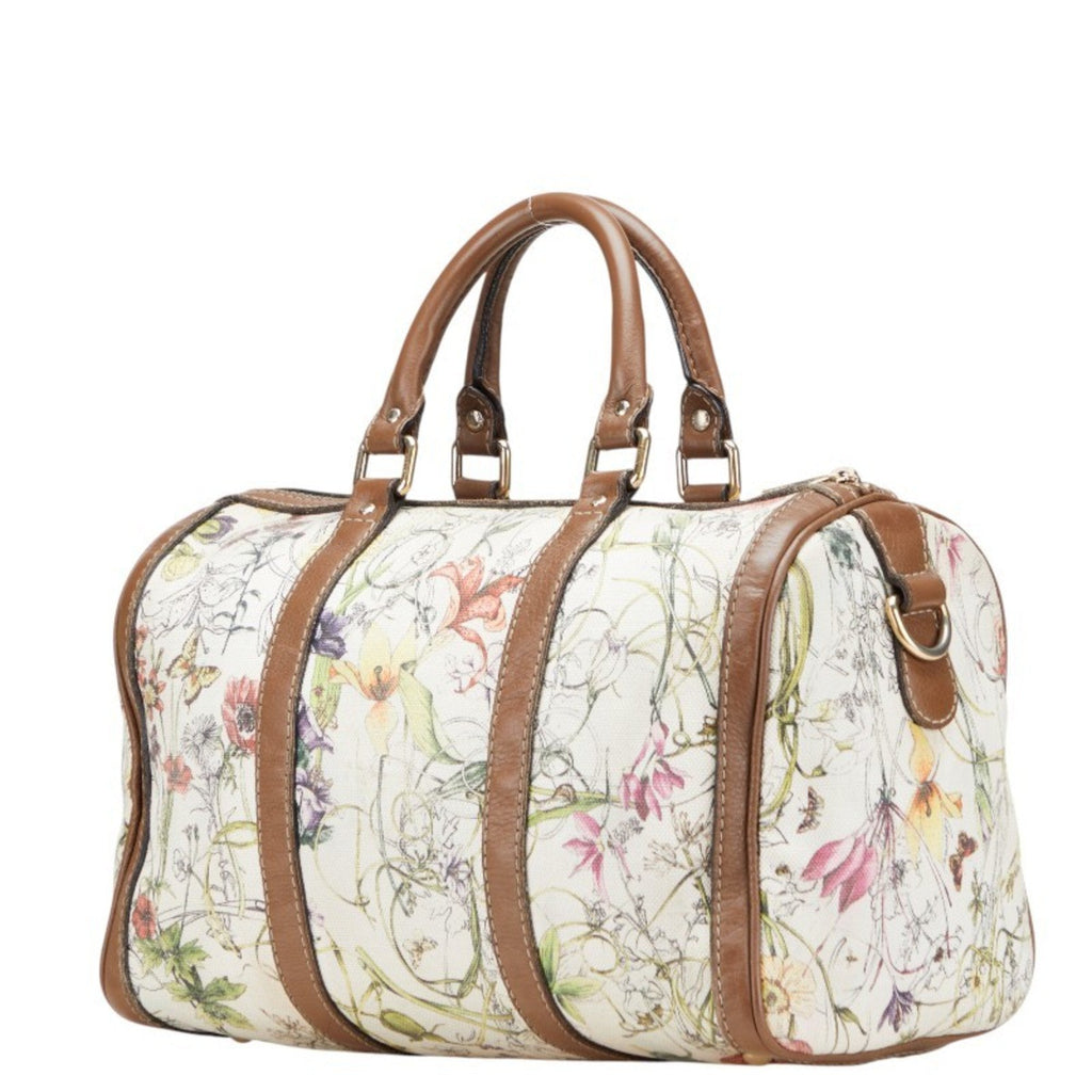 Convertible Joy Boston Bag Flora Canvas Medium