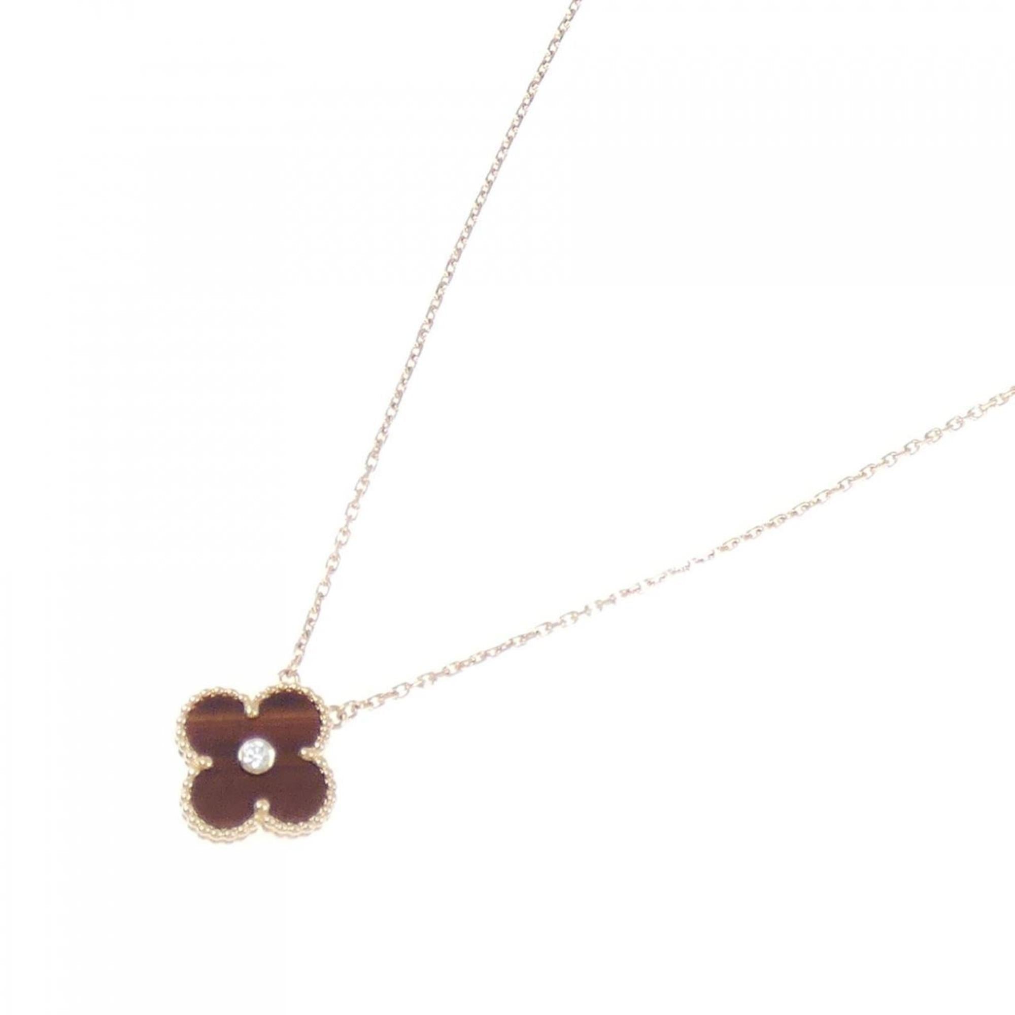 Vintage Alhambra Pendant Necklace 18K Rose Gold