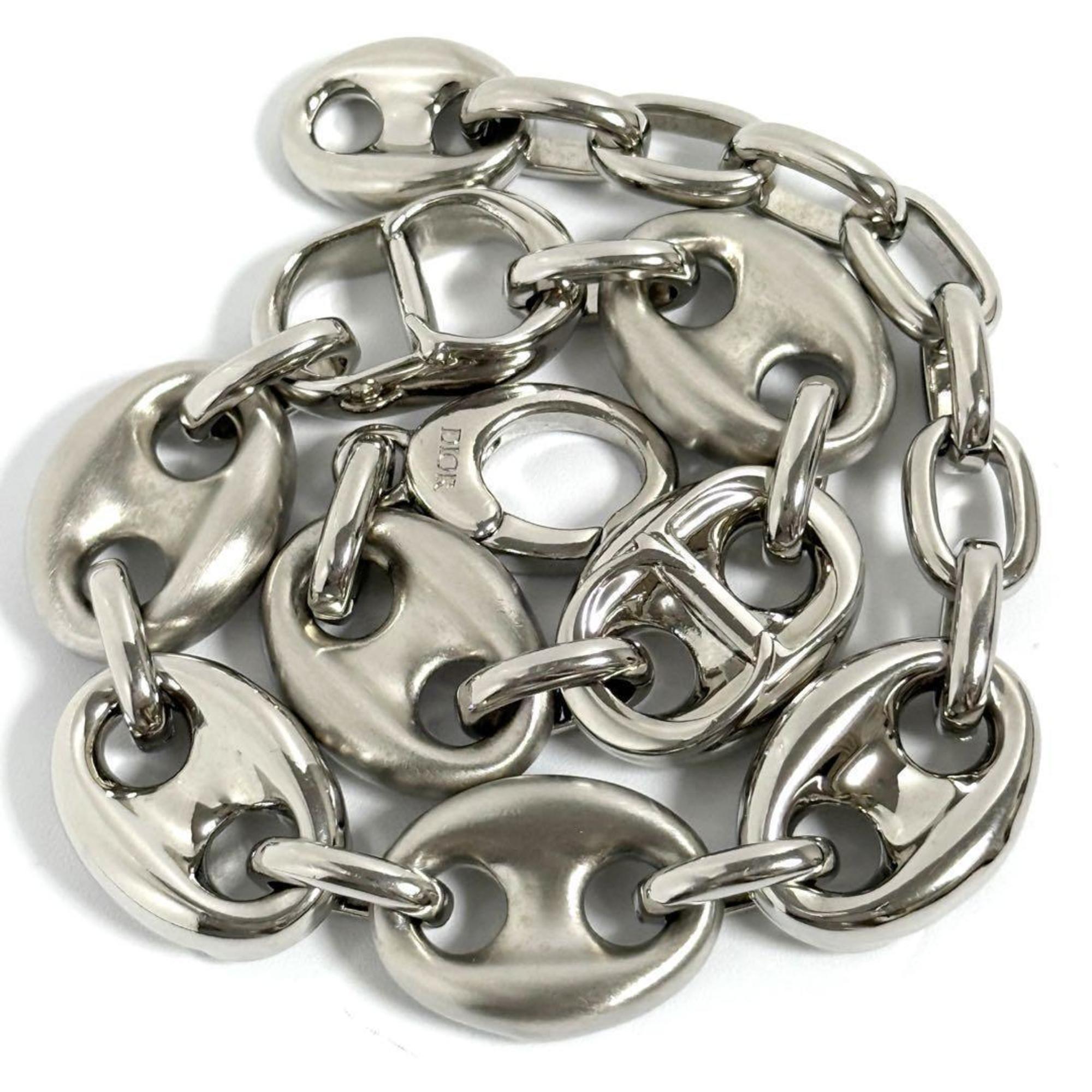 Anchor Chain Bracelet Silver Metal