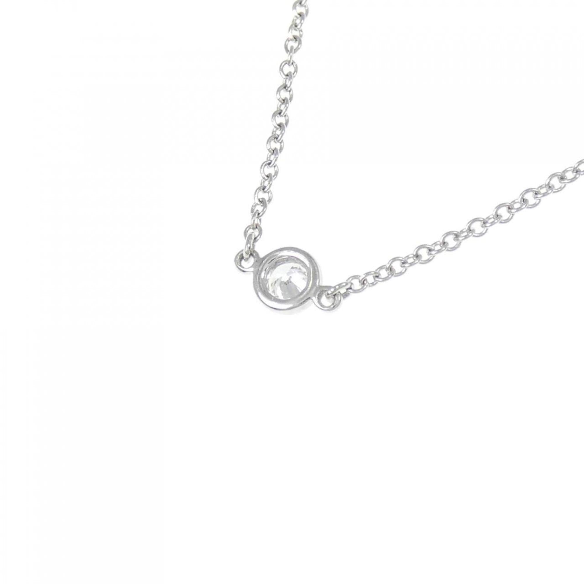 Elsa Peretti Diamonds By The Yard Pendant Necklace Platinum and Diamond