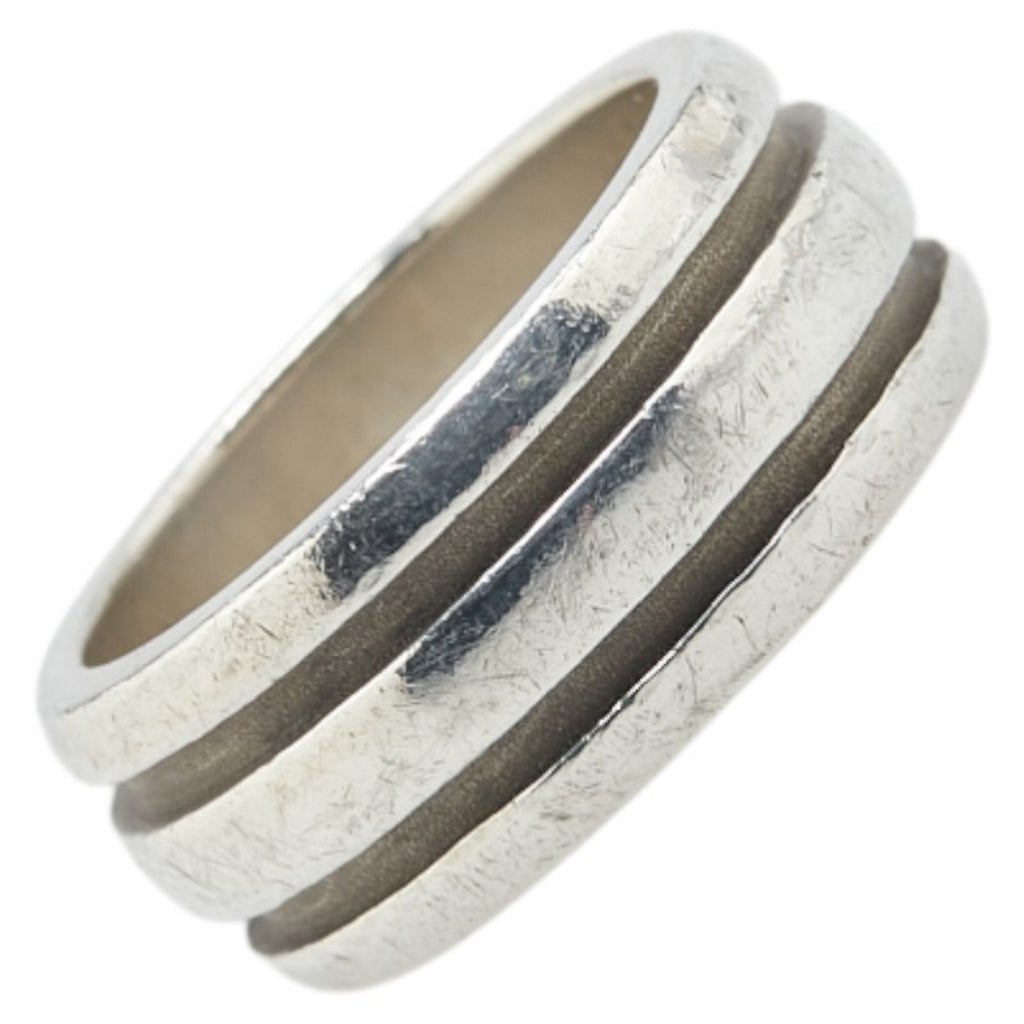 Grooved Band Ring Sterling Silver
