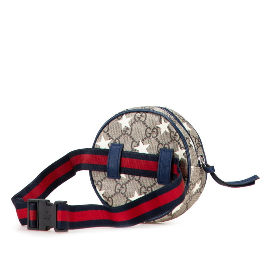 Children's Round Belt Bag Printed GG Coated Canvas
