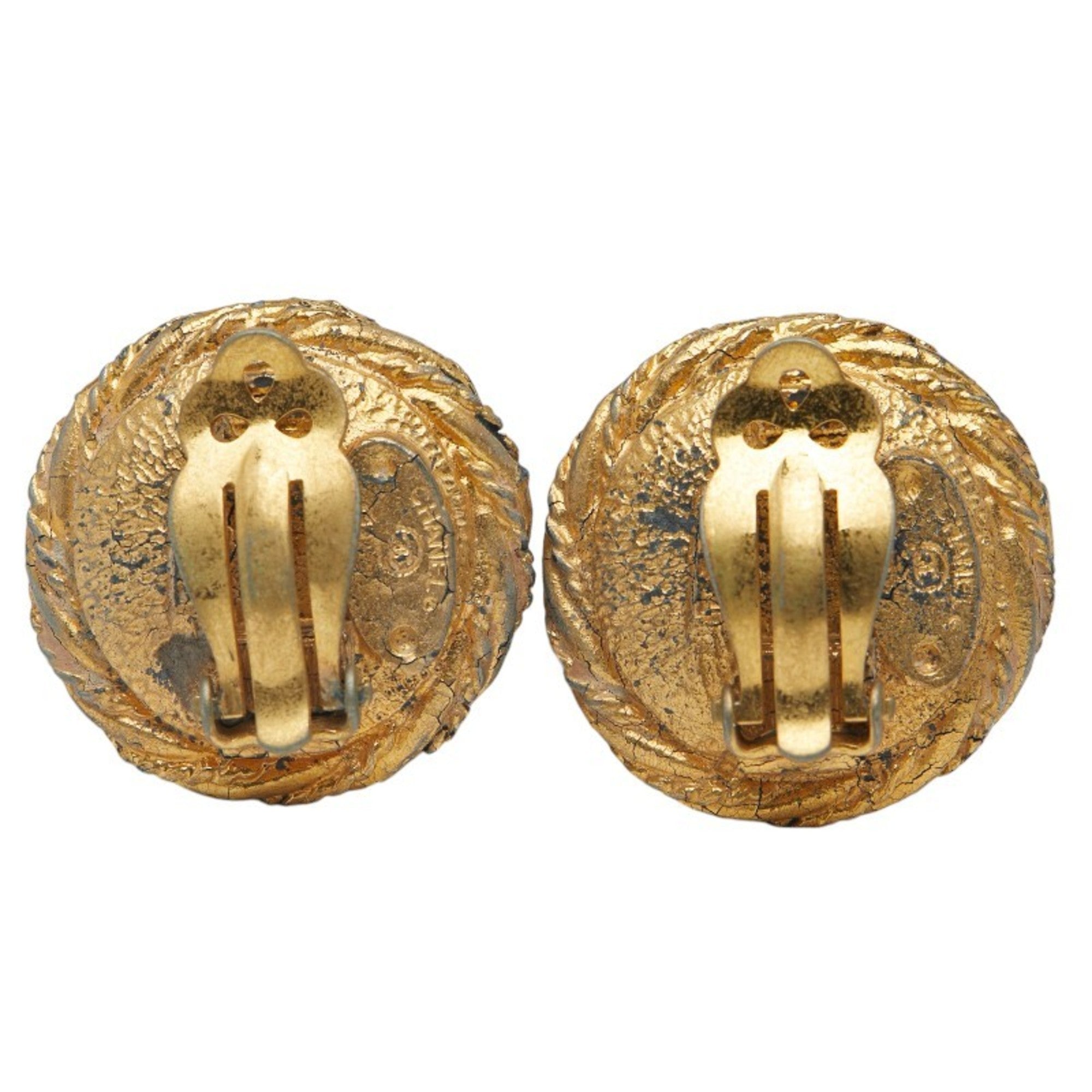 Clip-On Earrings Pearl Clip-On Gold-Tone Metal