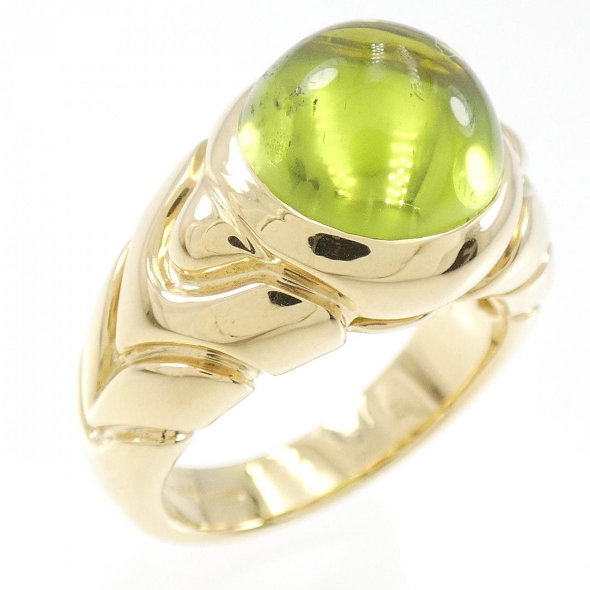Ring 18K Yellow Gold with Peridot