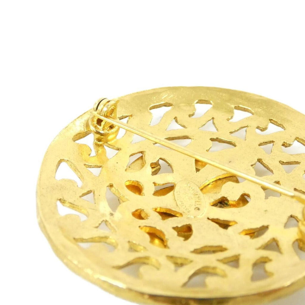 Brooch Gold-Tone Metal