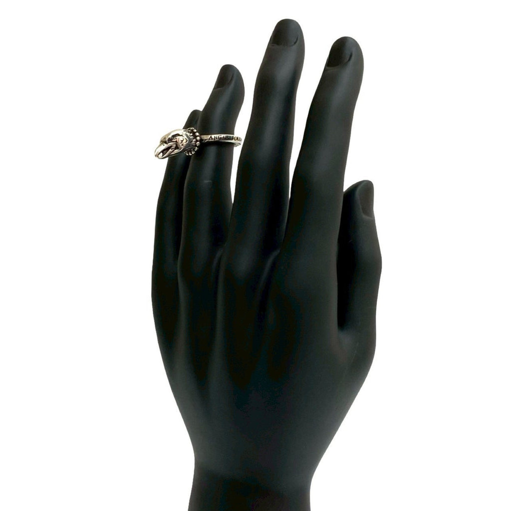 Anger Forest Eagle Head Ring Sterling Silver