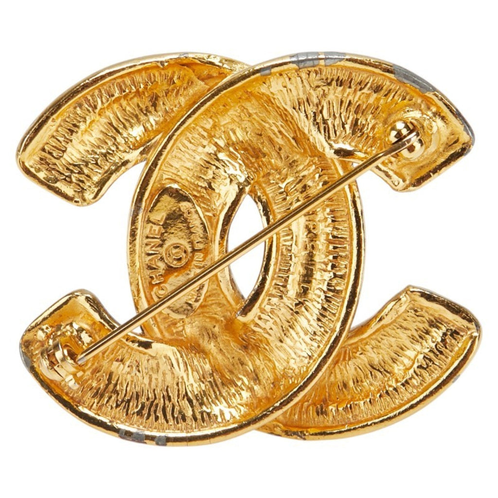 CC Logo Brooch Metal