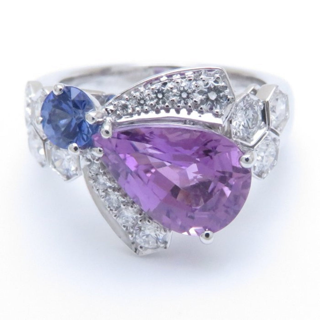 Bee My Love Ring 18K White Gold with Diamond and Sapphire