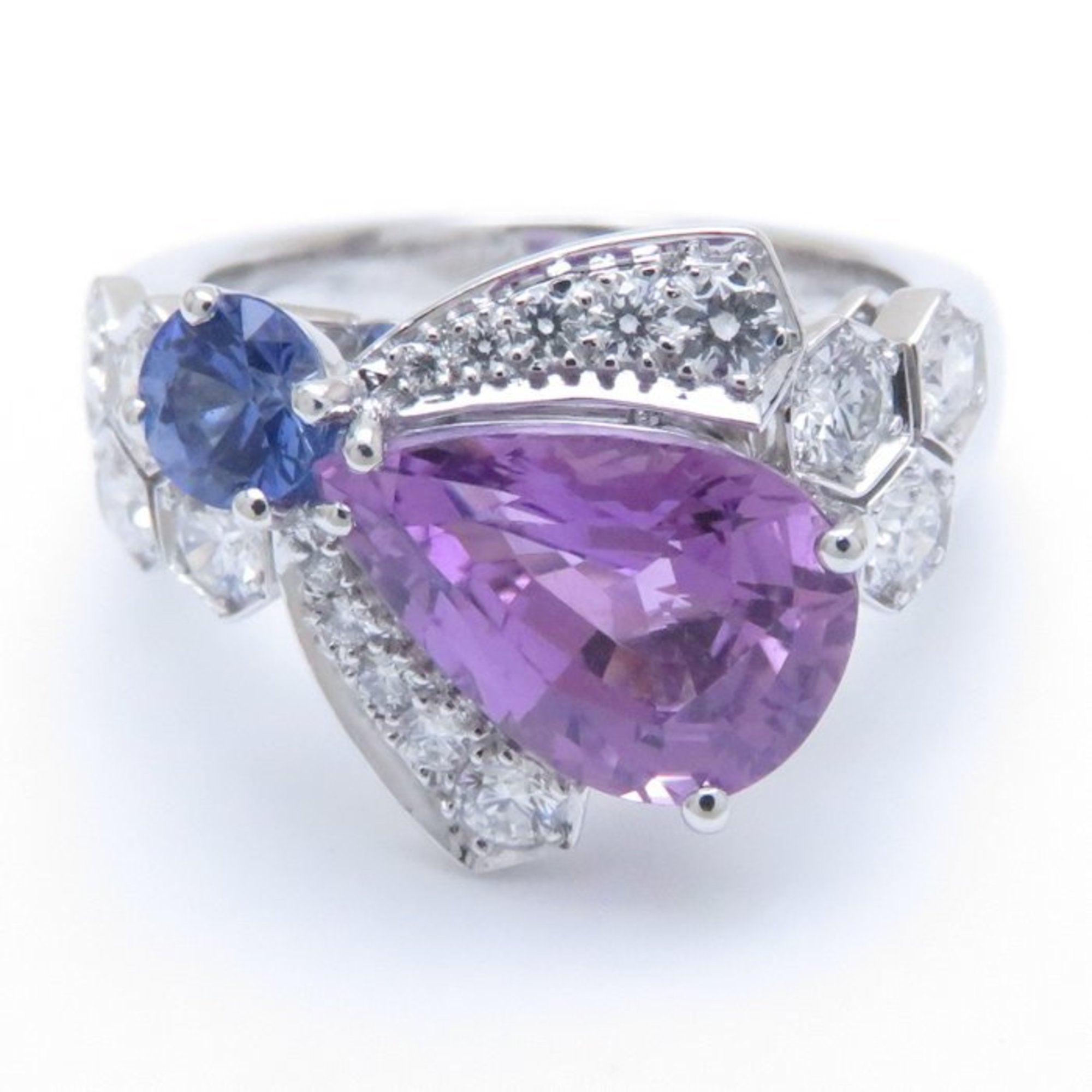 Bee My Love Ring 18K White Gold with Diamond and Sapphire