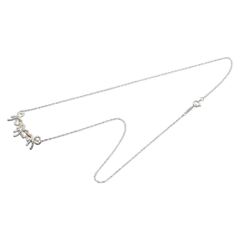 Pendant Necklace 18K Gold and Sterling Silver