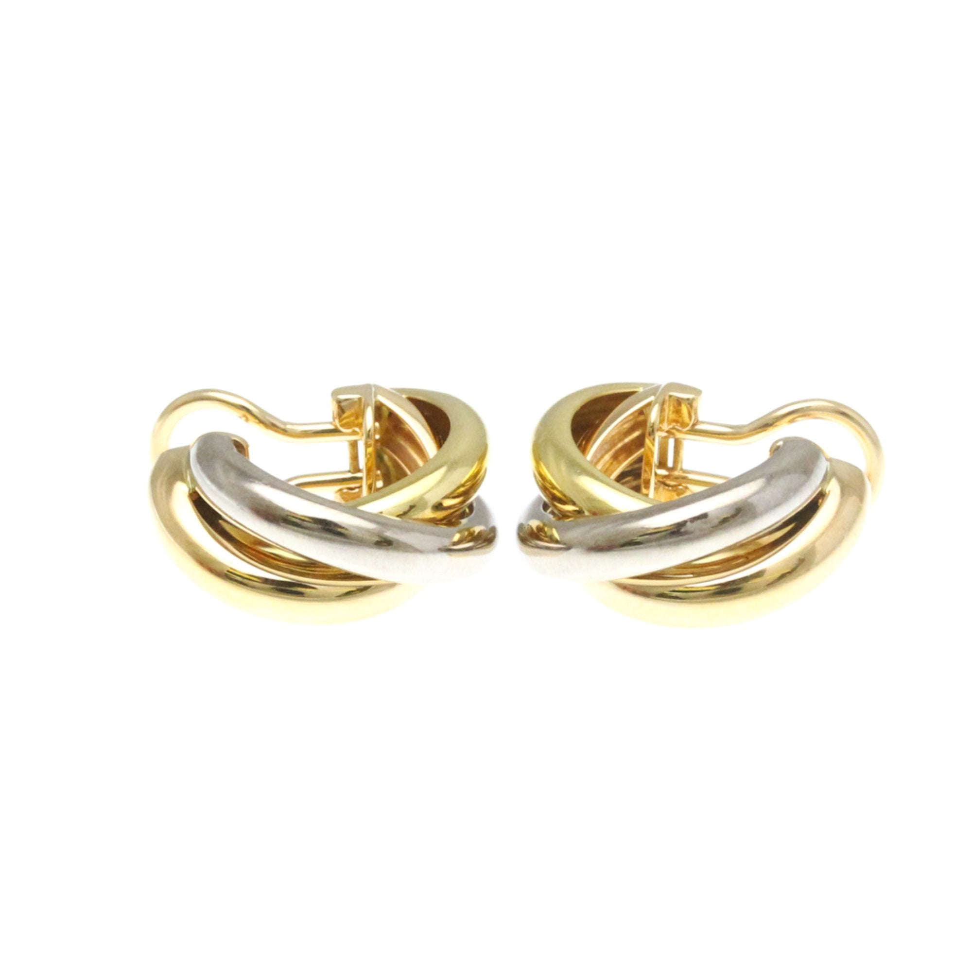 Trinity Earrings 18K Tricolor Gold
